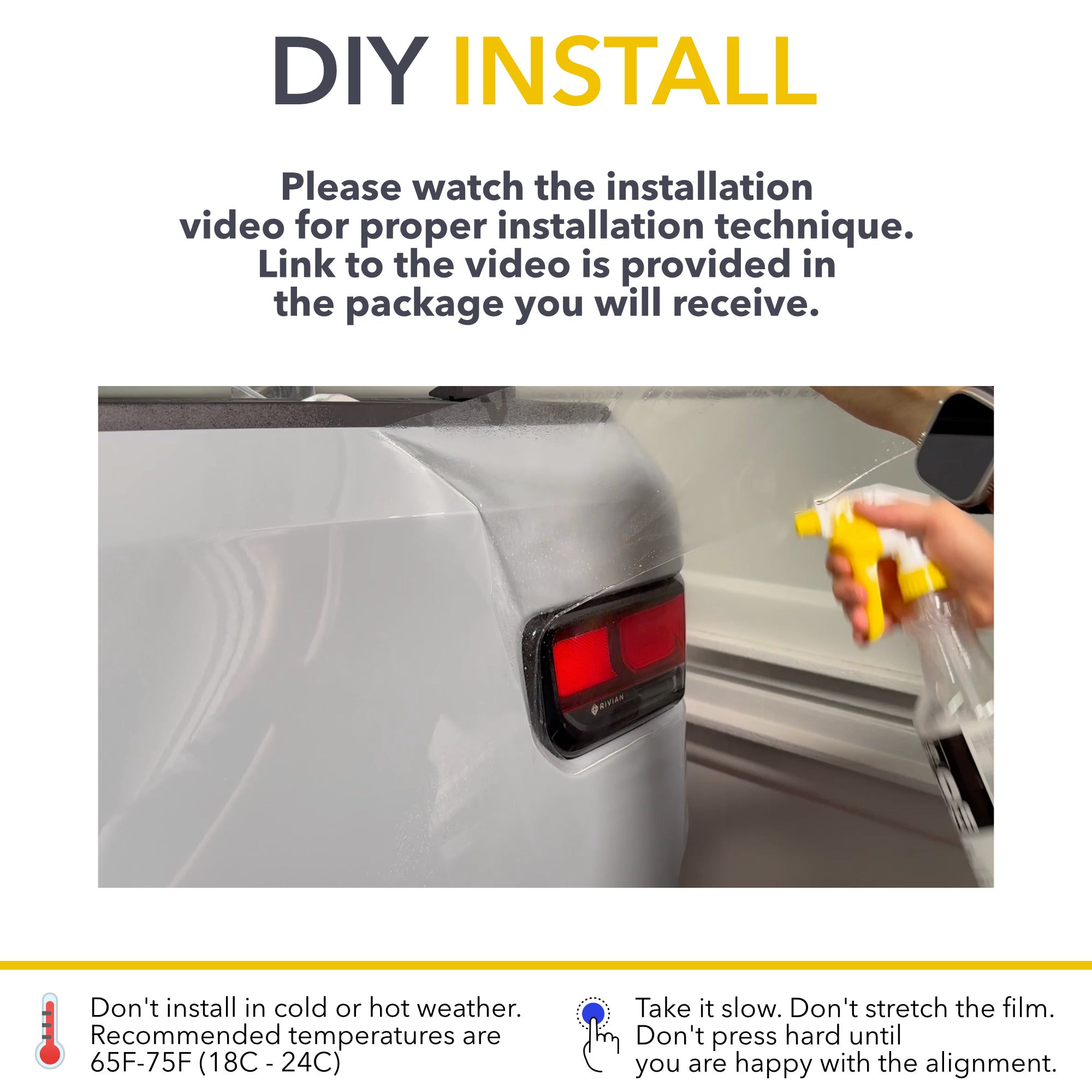 Rear Quarter Panel Clear Protection Film (PPF) for Rivian R1S