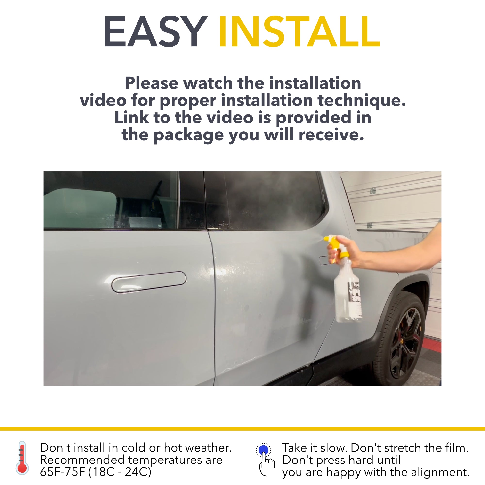 Doors Clear Protection Film (PPF) for Rivian R1T