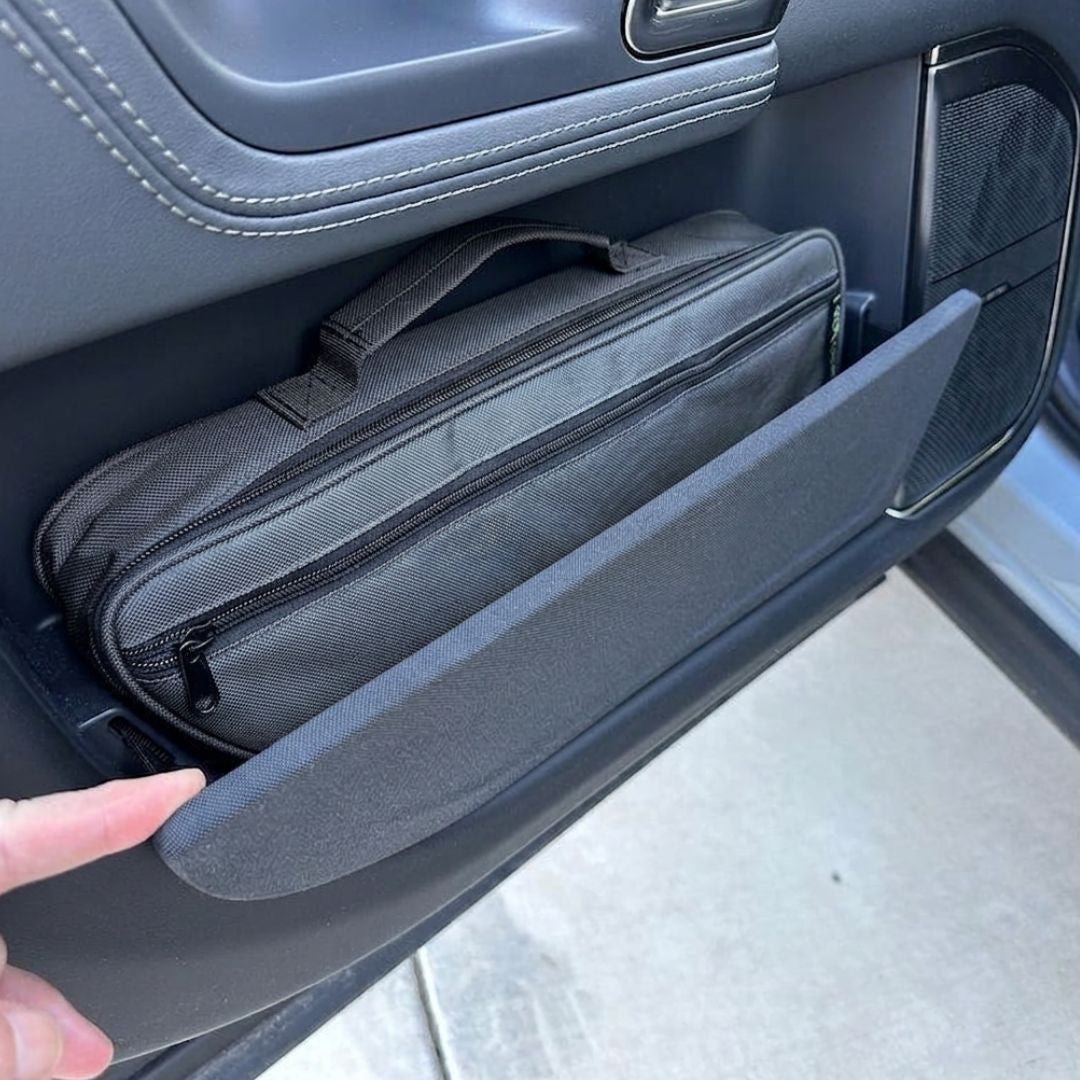 Door Storage Bag for Rivian R1T & R1S (left side shown)