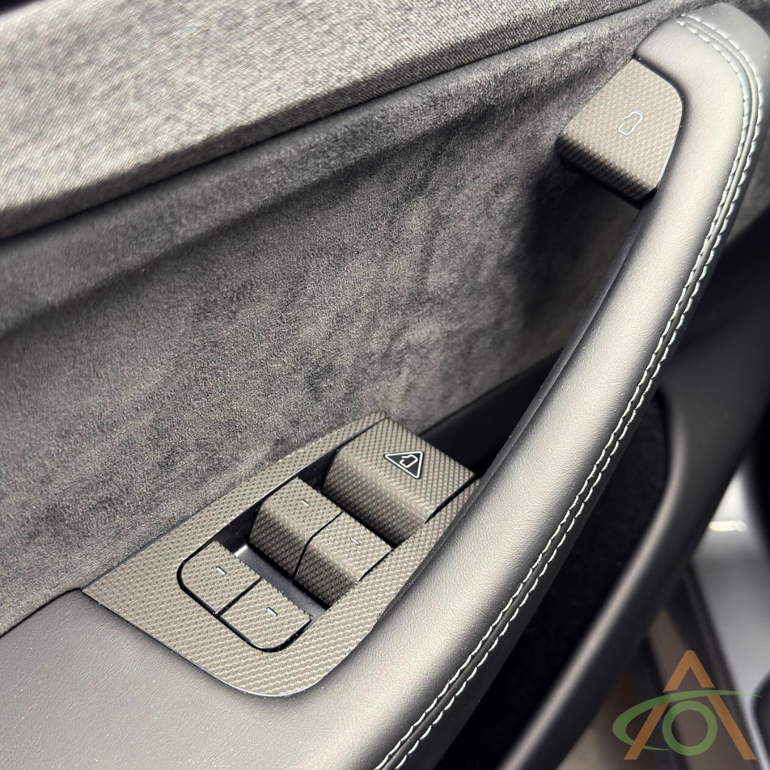 Matrix Black Door Control Wrap for Tesla Refreshed Model 3 & Y
