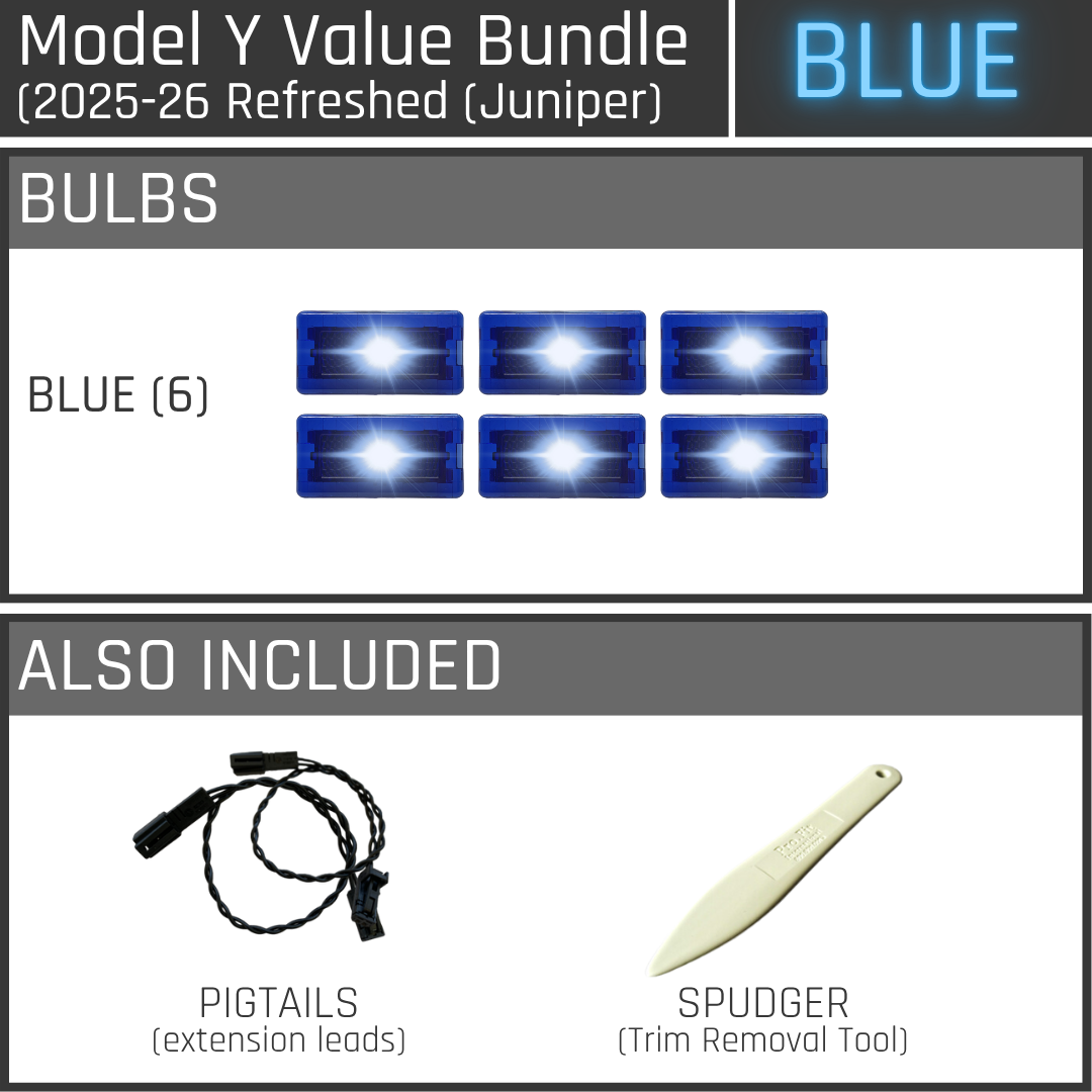 Éclairage ultra-lumineux - Packs avantageux pour le Model Y (Juniper) revisité
