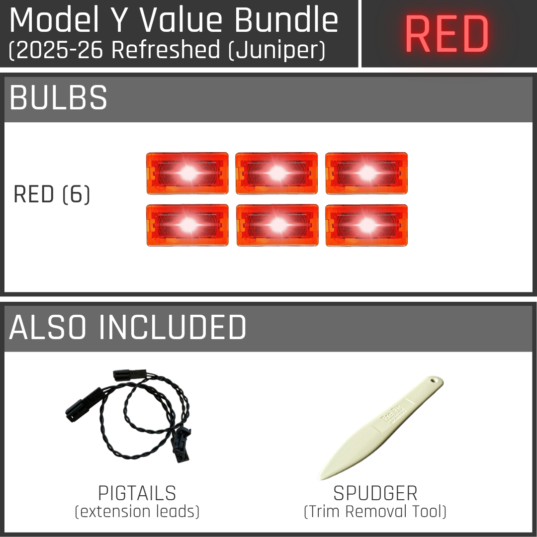 Éclairage ultra-lumineux - Packs avantageux pour le Model Y (Juniper) revisité