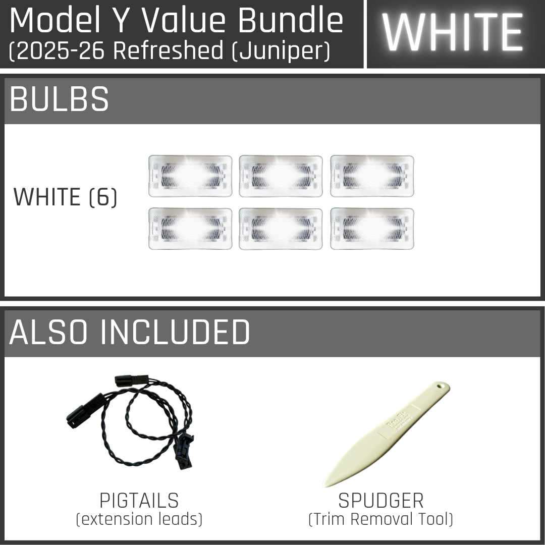 Éclairage ultra-lumineux - Packs avantageux pour le Model Y (Juniper) revisité