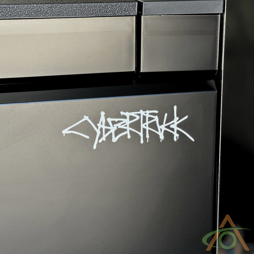 Cybertruck Vinyl Decal (on satin black)