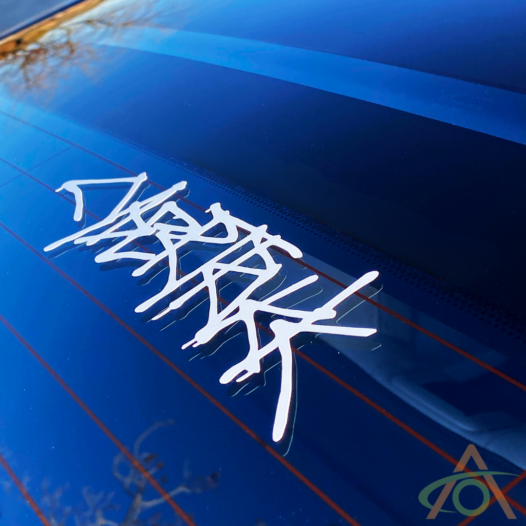 Cybertruck Vinyl Decal (on glass)