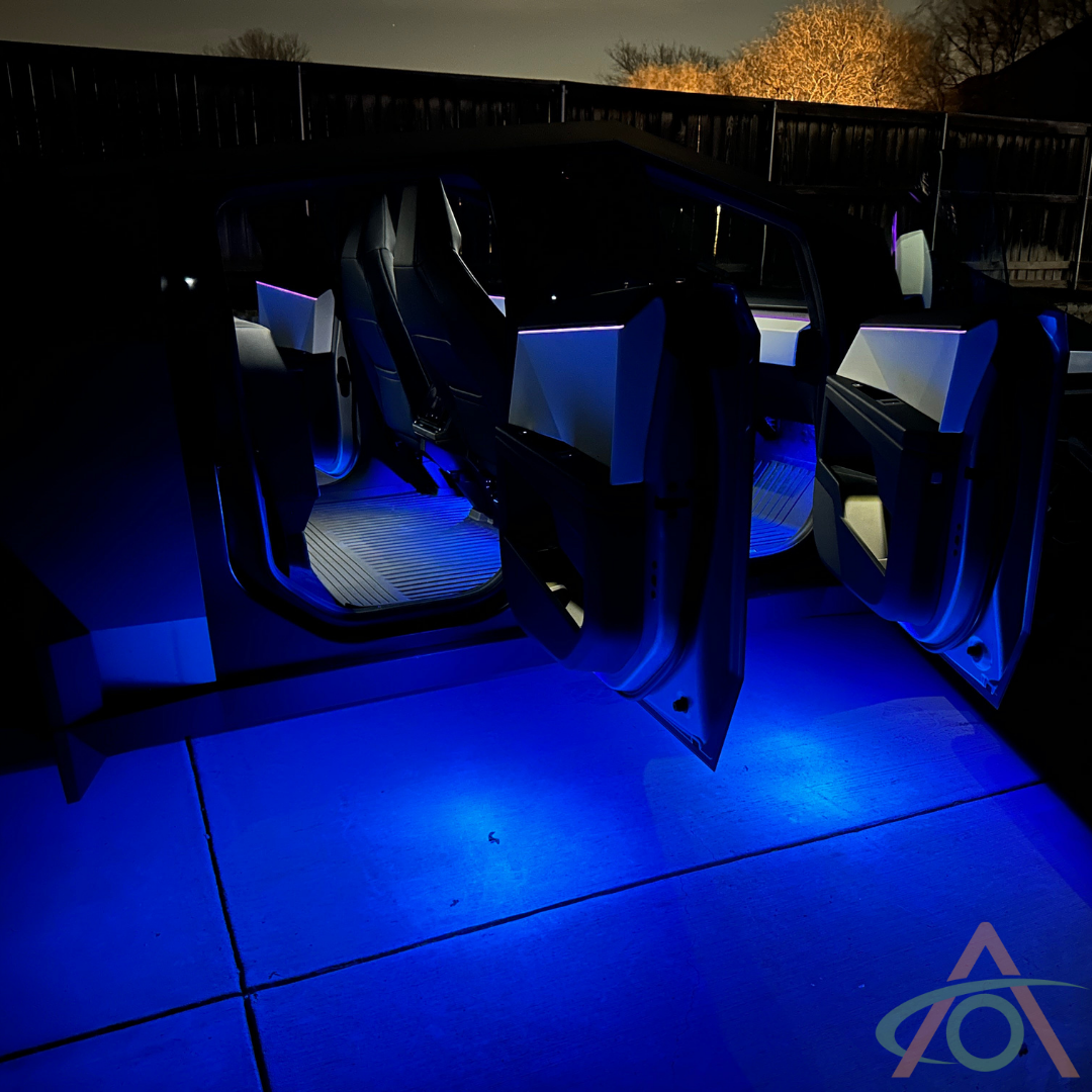 Blue Ultrabright Lights for the Tesla Cybertruck