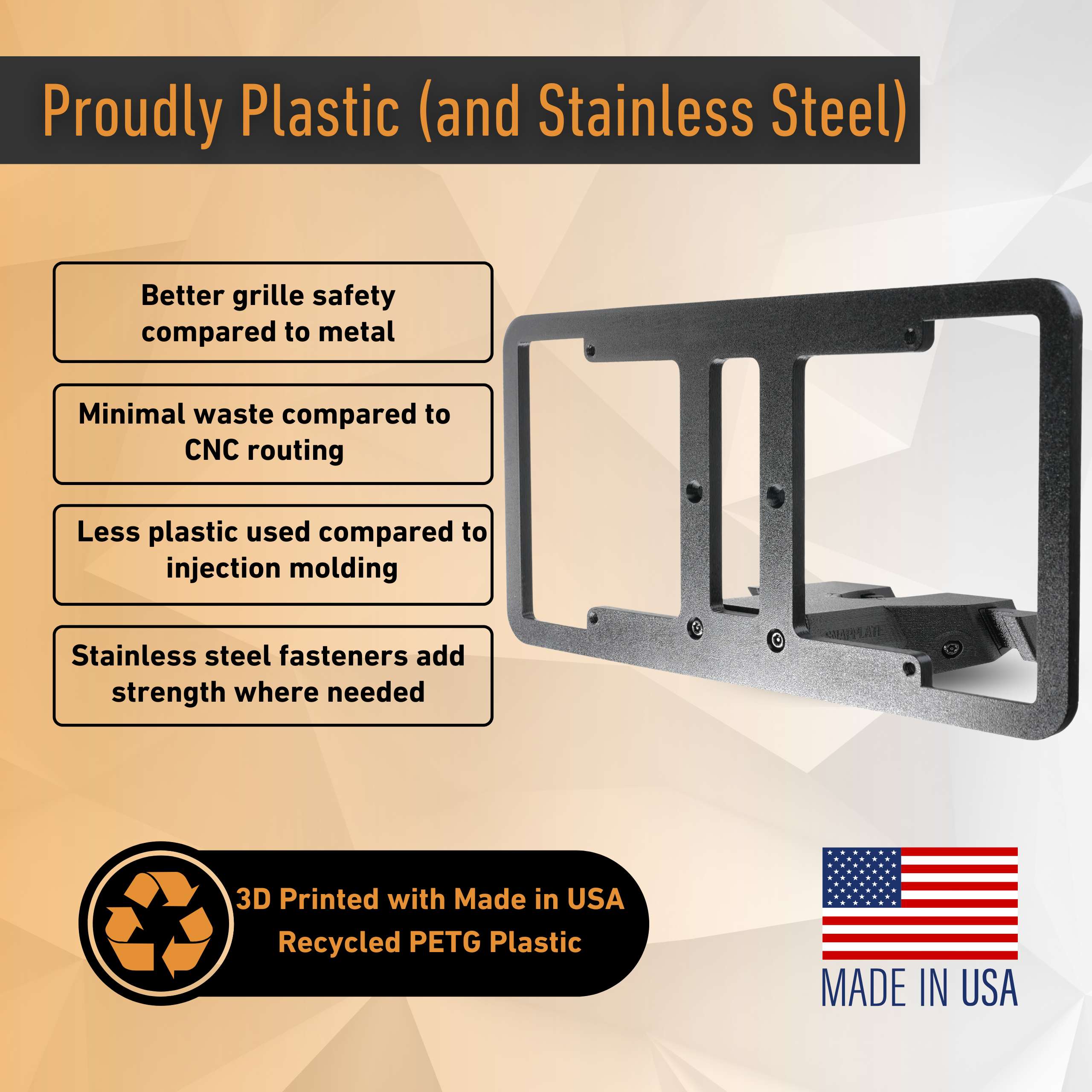 SnapPlate Front License Plate Mount for Rivian R2