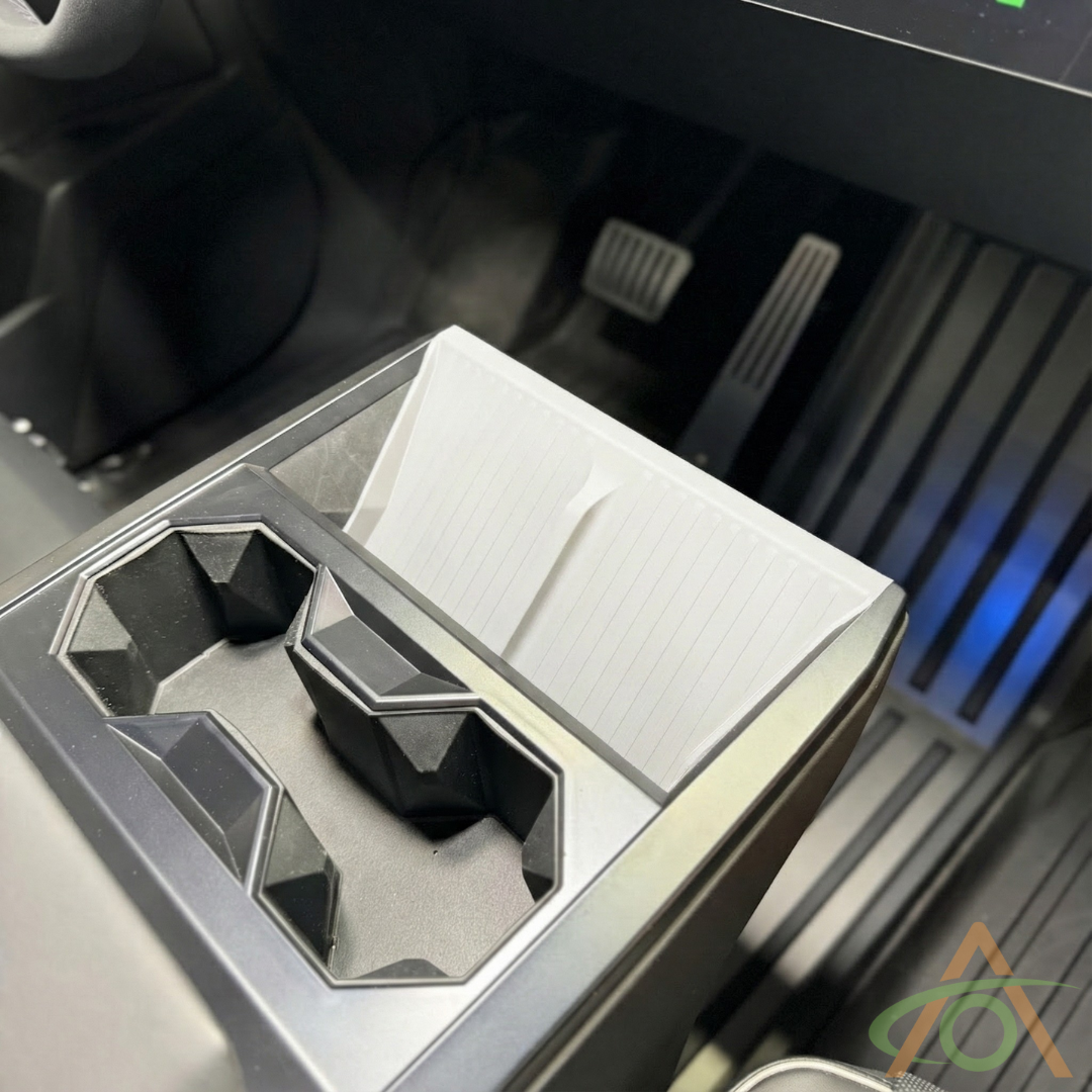White silicone charging mat for Cybertruck