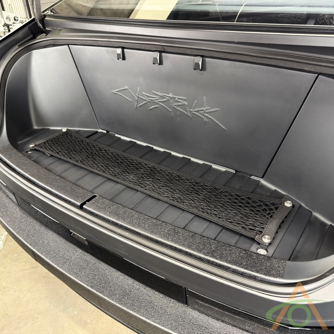 Tesla Cybertruck Front Trunk L-Track Cargo Net (empty)