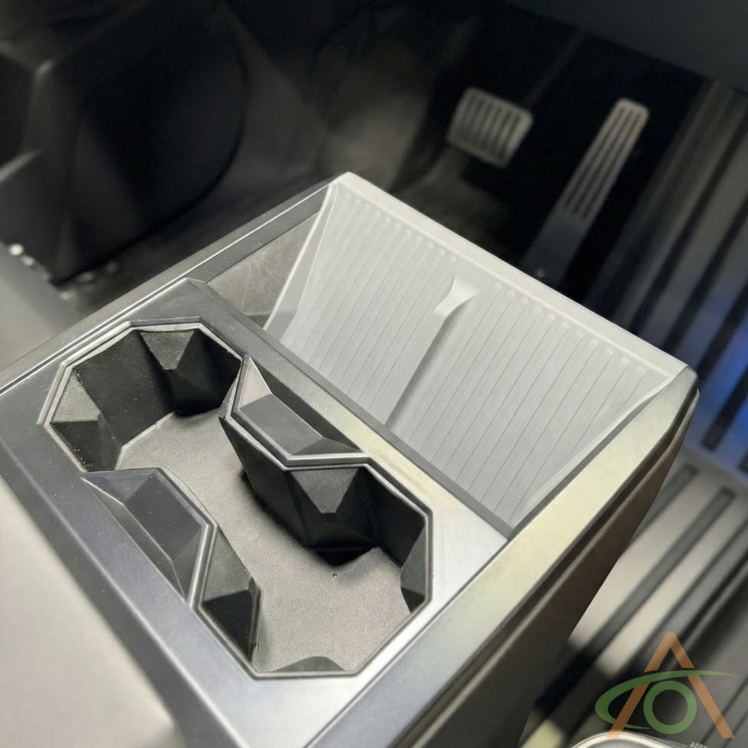 Grey silicone charging mat for Cybertruck