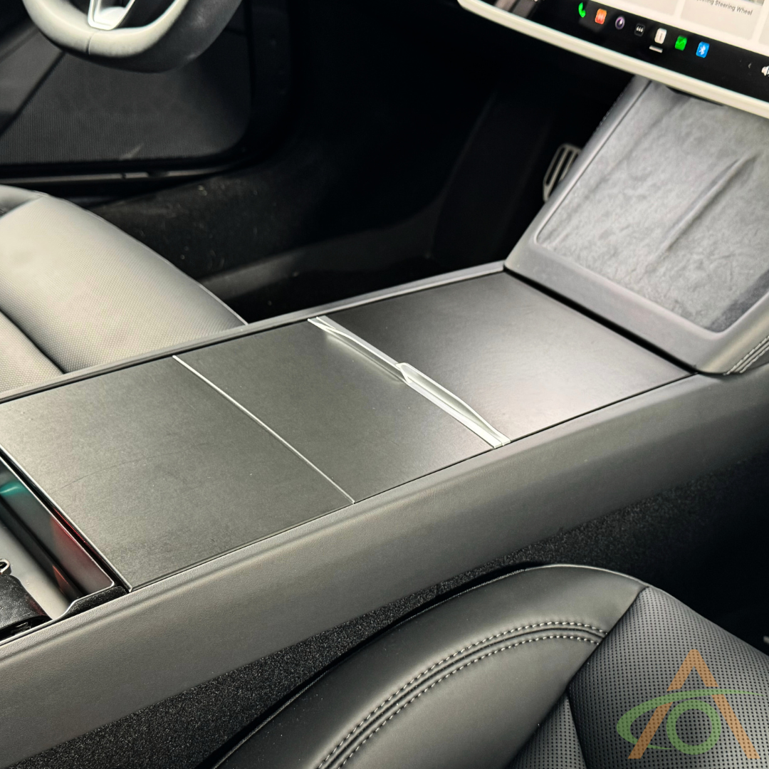Matte Black Center Console Wrap for the Refreshed Tesla Model 3 &Y