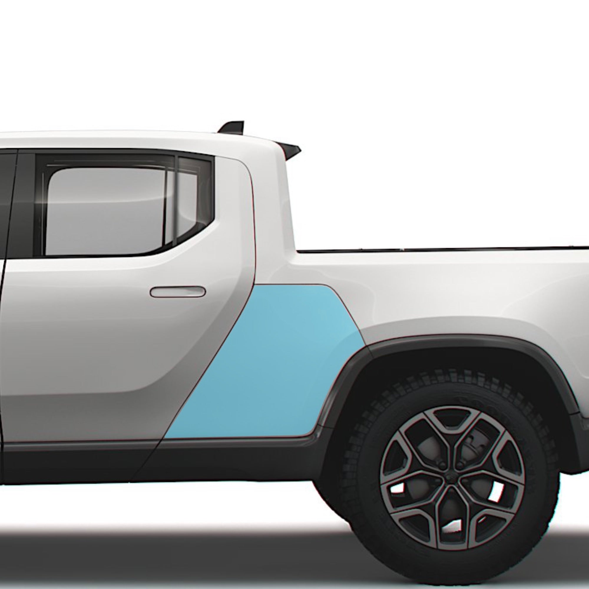 Tunnel Door Clear Protection Film (PPF) for Rivian R1T