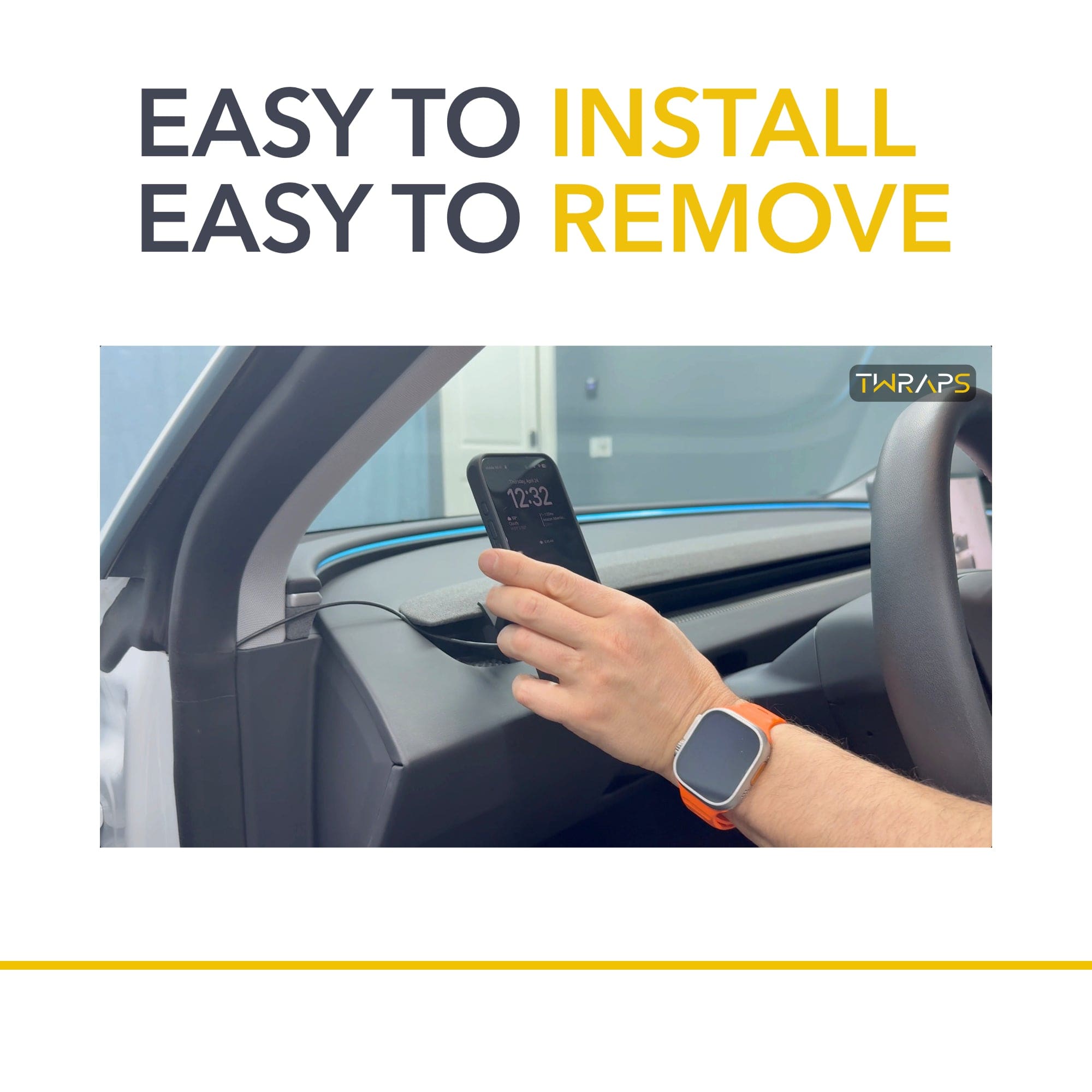 Dashboard Magnetic Phone Mount / Charger | Tesla Model 3 Highland, Model Y Juniper
