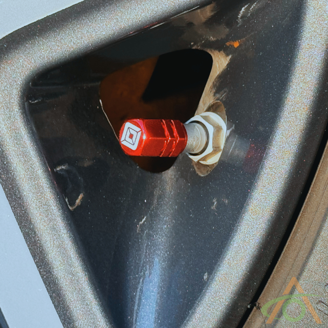 Rivian Air Valve Caps (Red)