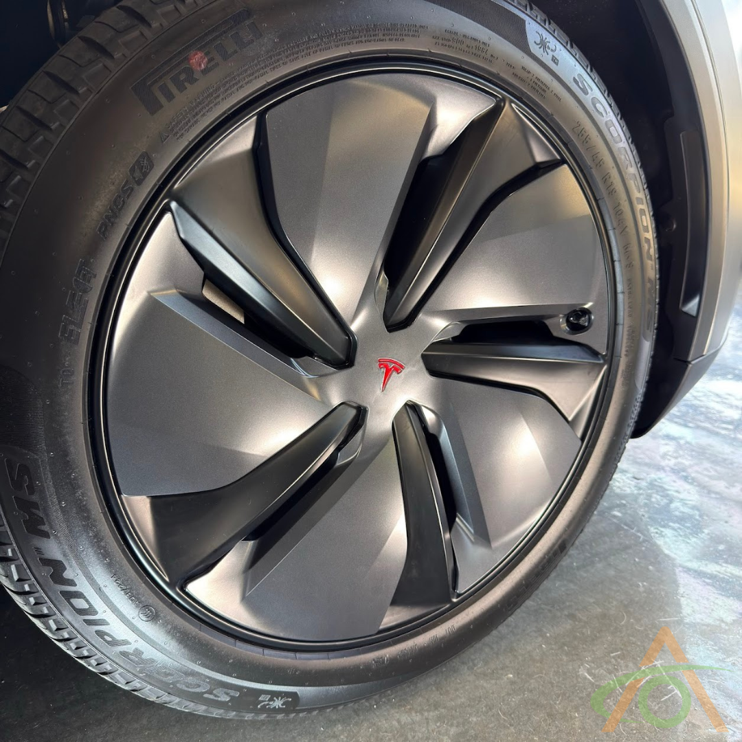 Red 3D Logo Inserts for the Tesla Refreshed Model Y (Juniper)