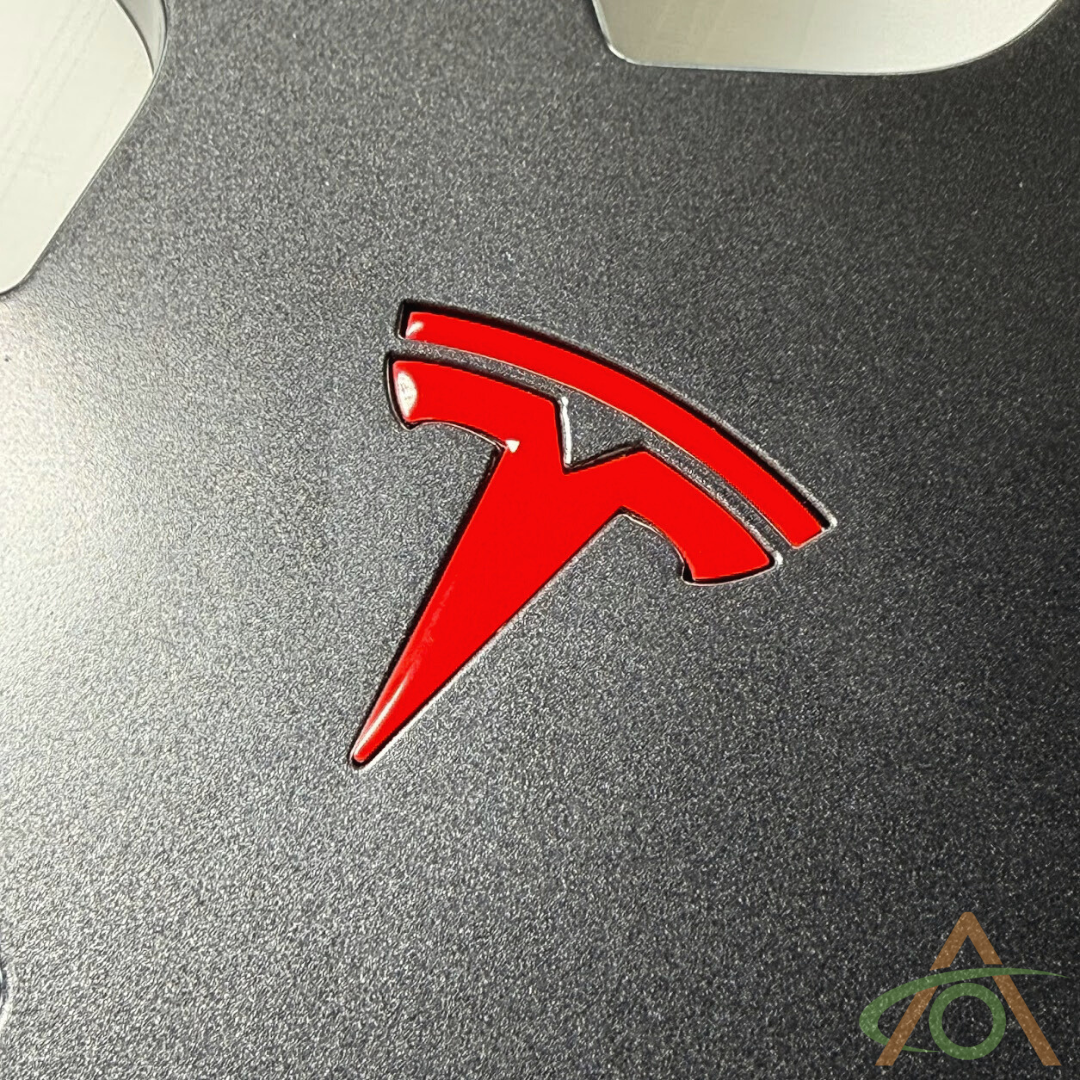 Red 3D Logo Inserts for the Tesla Refreshed Model Y (Juniper)