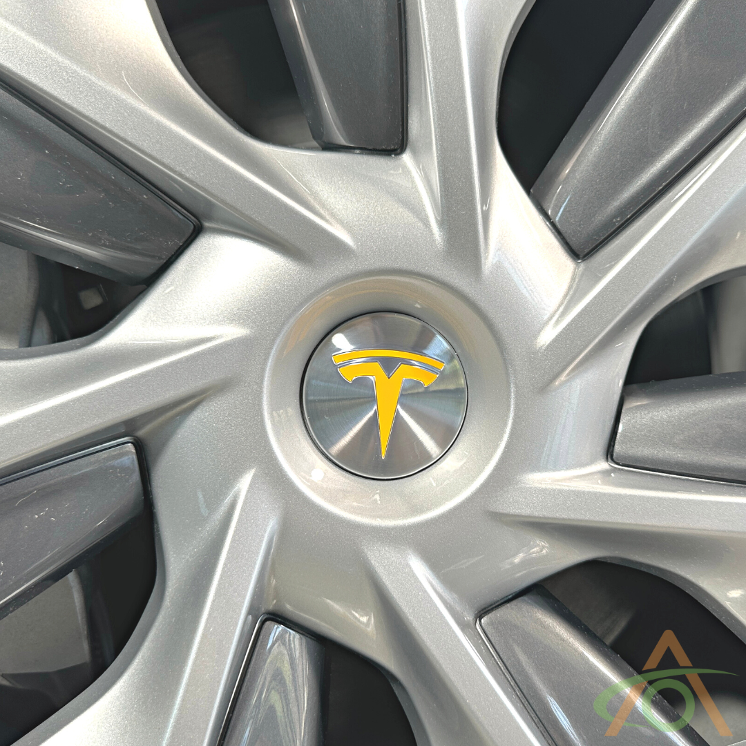 Tesla Vinyl Wheel Inserts - Sunflower Yellow