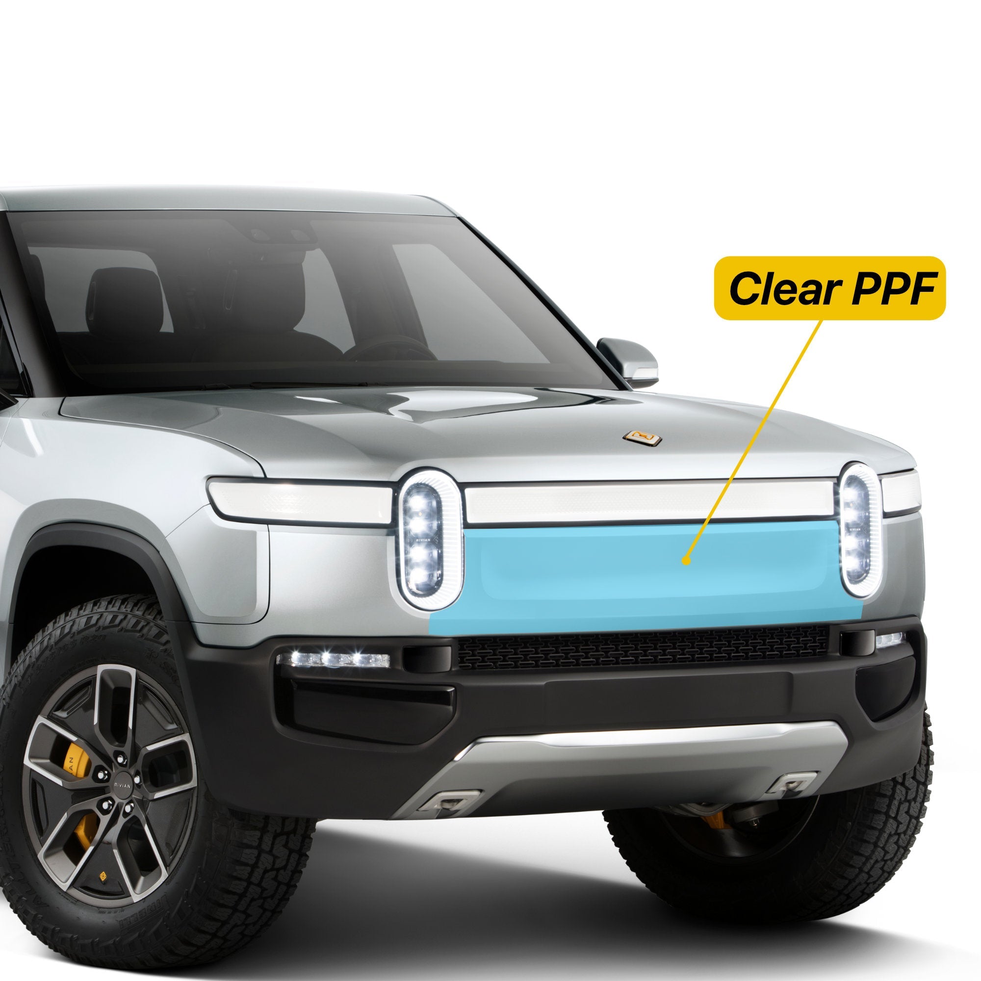 Film de protection transparent pour pare-chocs (PPF) pour Rivian R1T / R1S