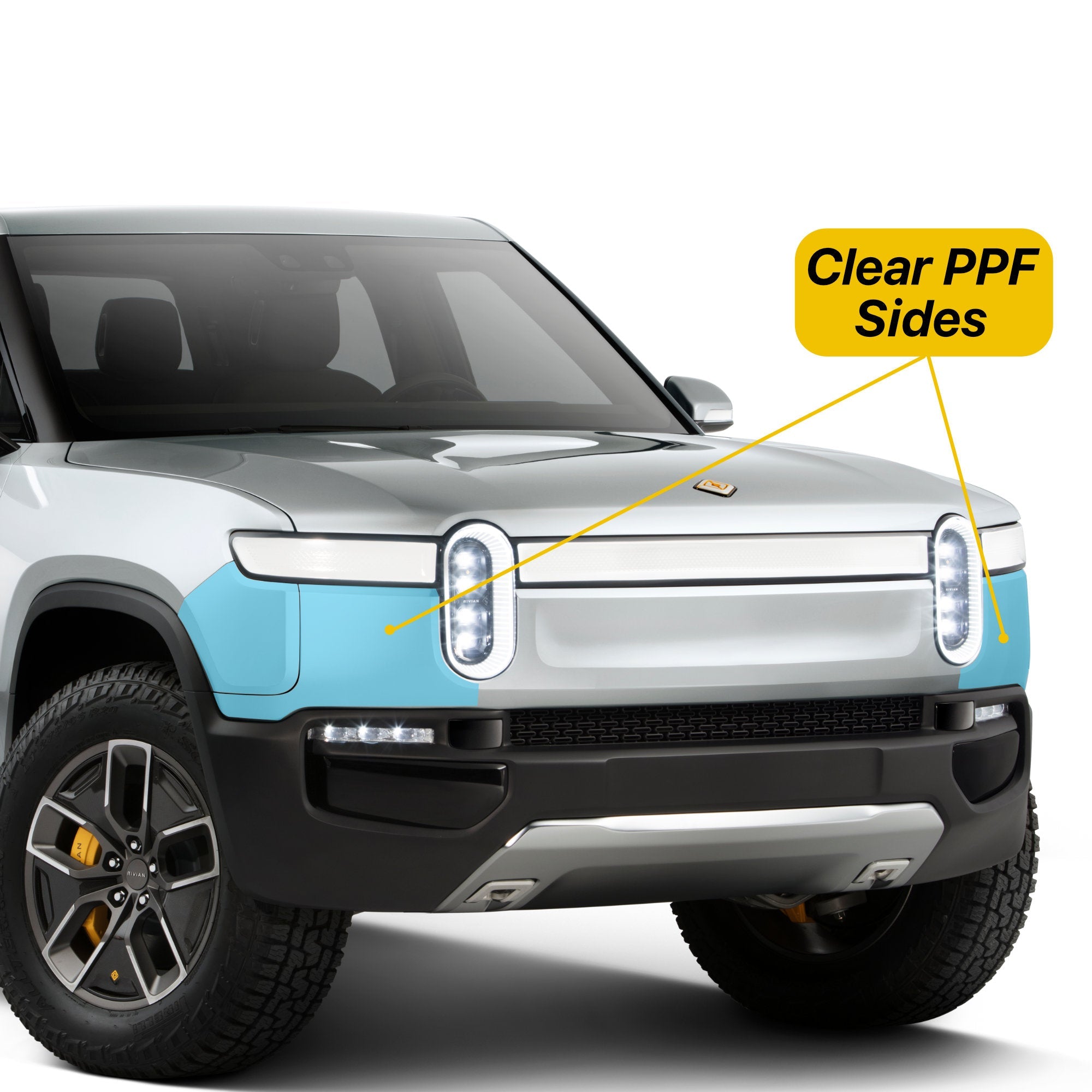 Film de protection transparent pour pare-chocs (PPF) pour Rivian R1T / R1S