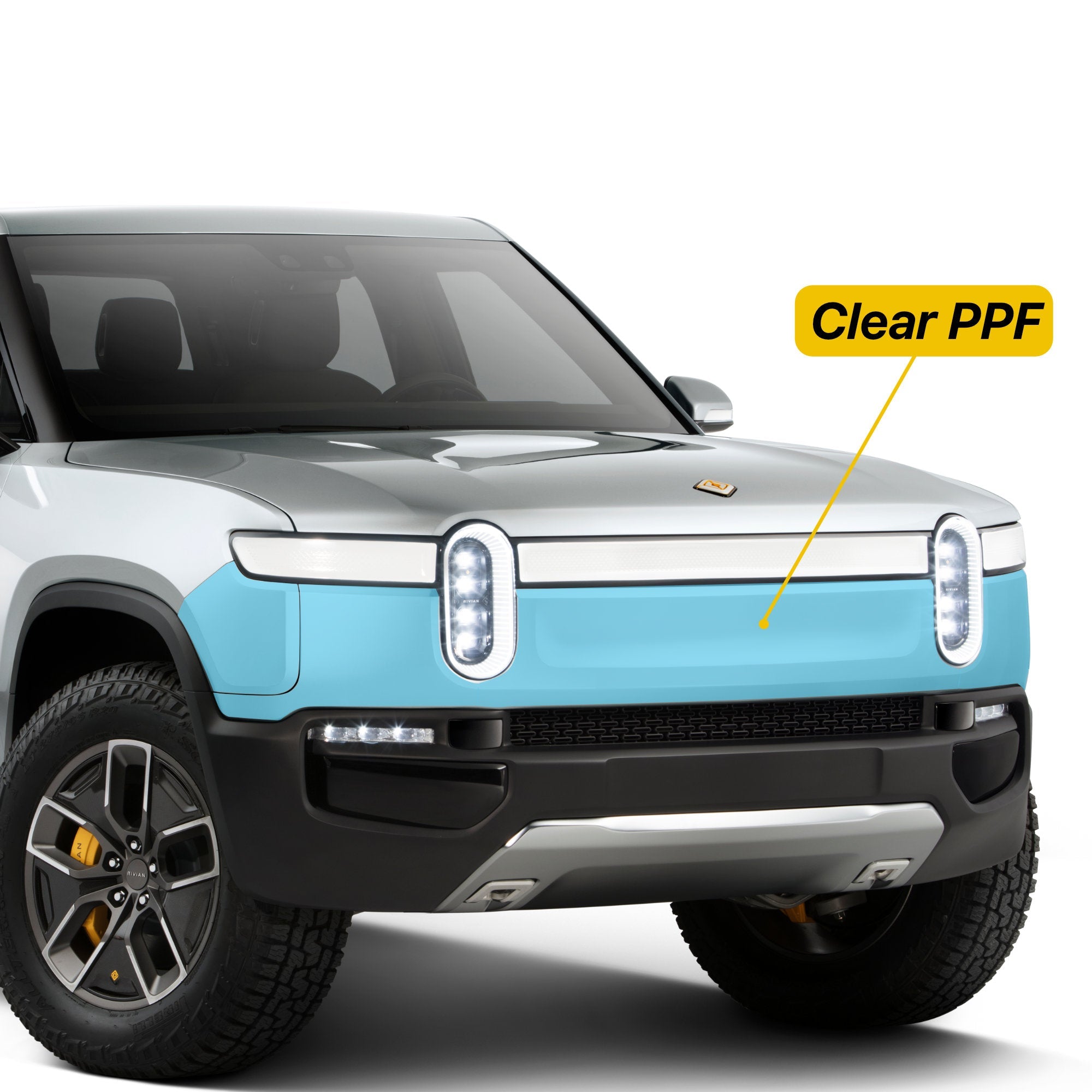 Film de protection transparent pour pare-chocs (PPF) pour Rivian R1T / R1S
