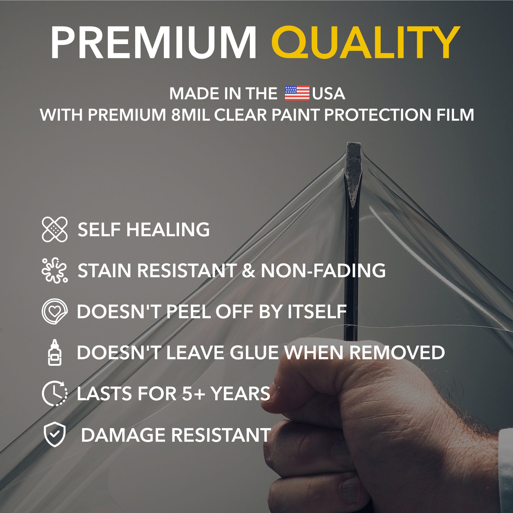 Film de protection transparent pour pare-chocs (PPF) pour Rivian R1T / R1S