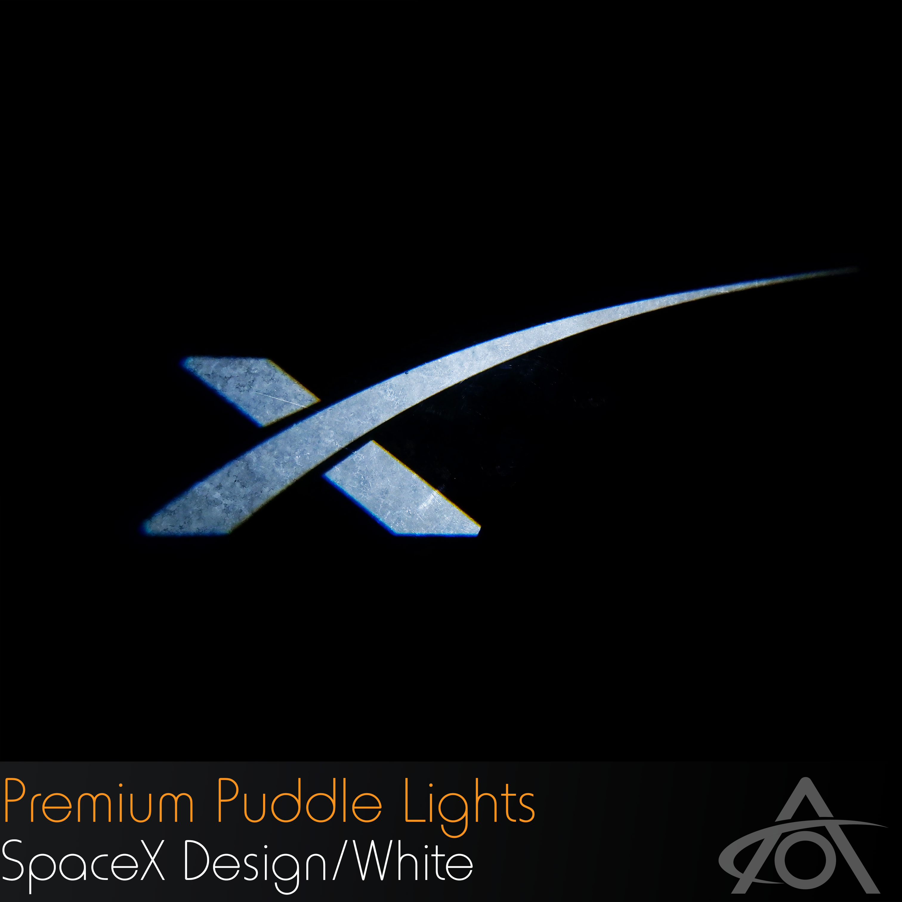 "SpaceX" Ultra-Bright LED Premium Puddle Lights (white, pair)