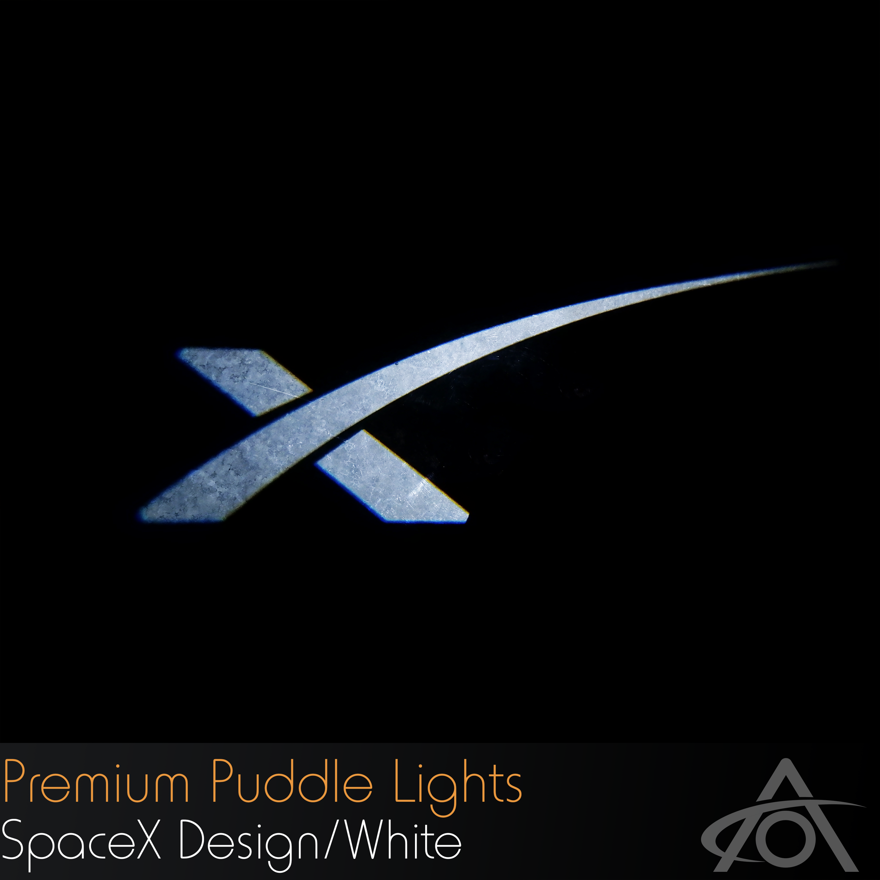 "SpaceX" Ultra-Bright LED Premium Puddle Lights (white, pair)