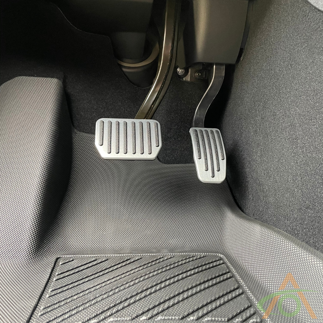 Satin Silver Performance Pedals For Tesla Model 3 & Y (all years/models)