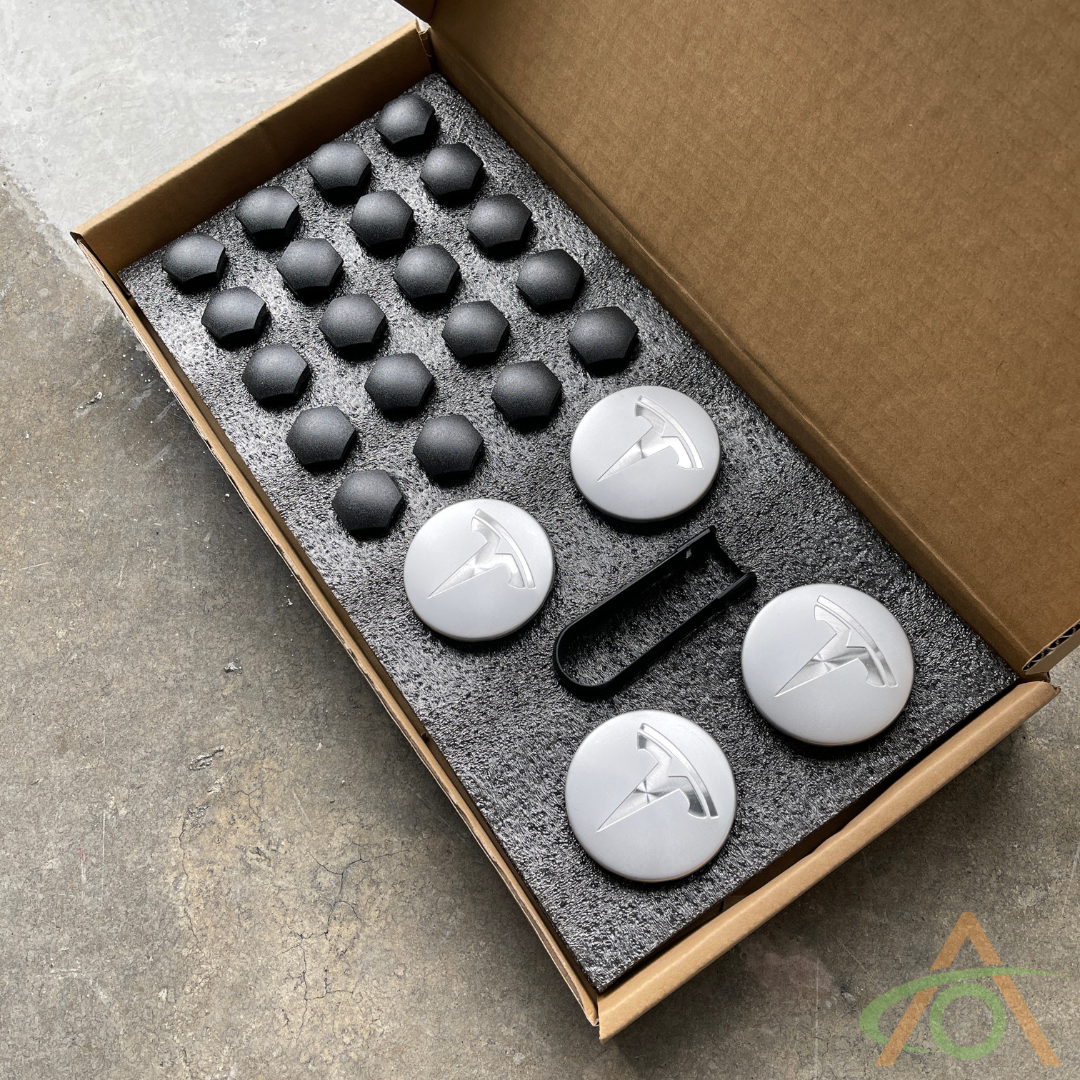 Silver Center Caps for All Tesla's