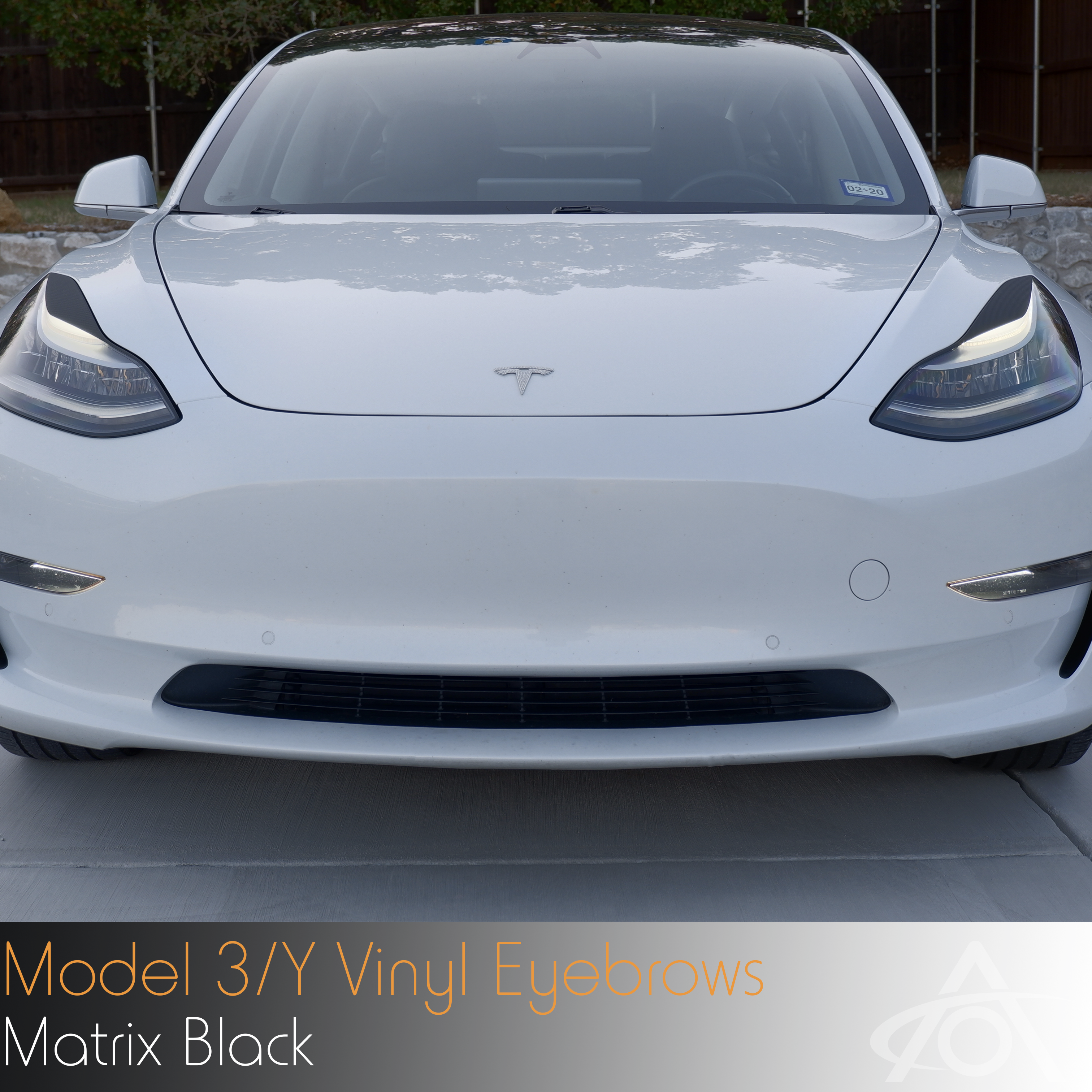 Model 3/Y Eyebrows (headlight decals) for the Classic Model 3 & Y