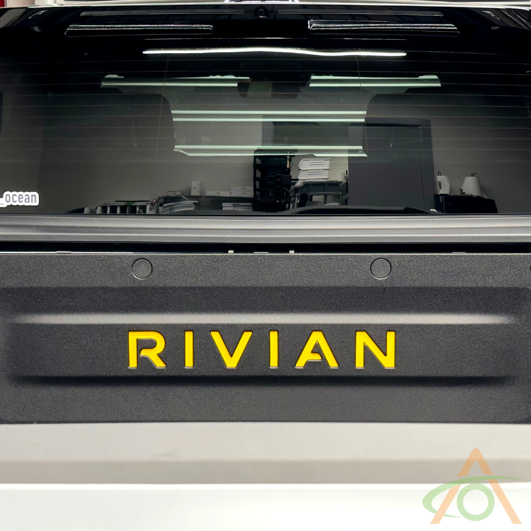 Rivian Truck Bed Logo - Yellow