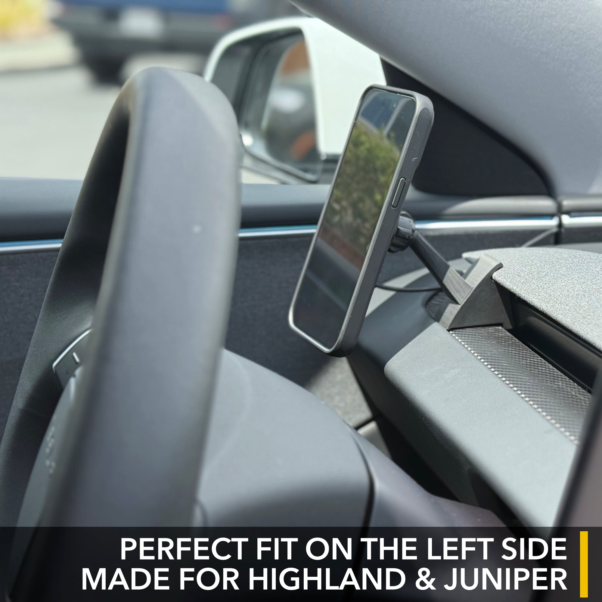 Dashboard Magnetic Phone Mount / Charger | Tesla Model 3 Highland, Model Y Juniper