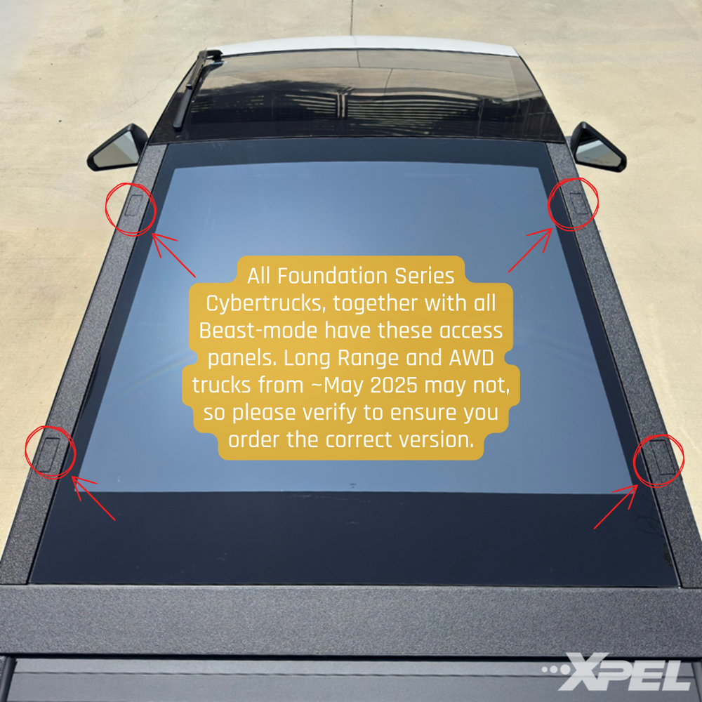 Access panel locations on some Cybertrucks