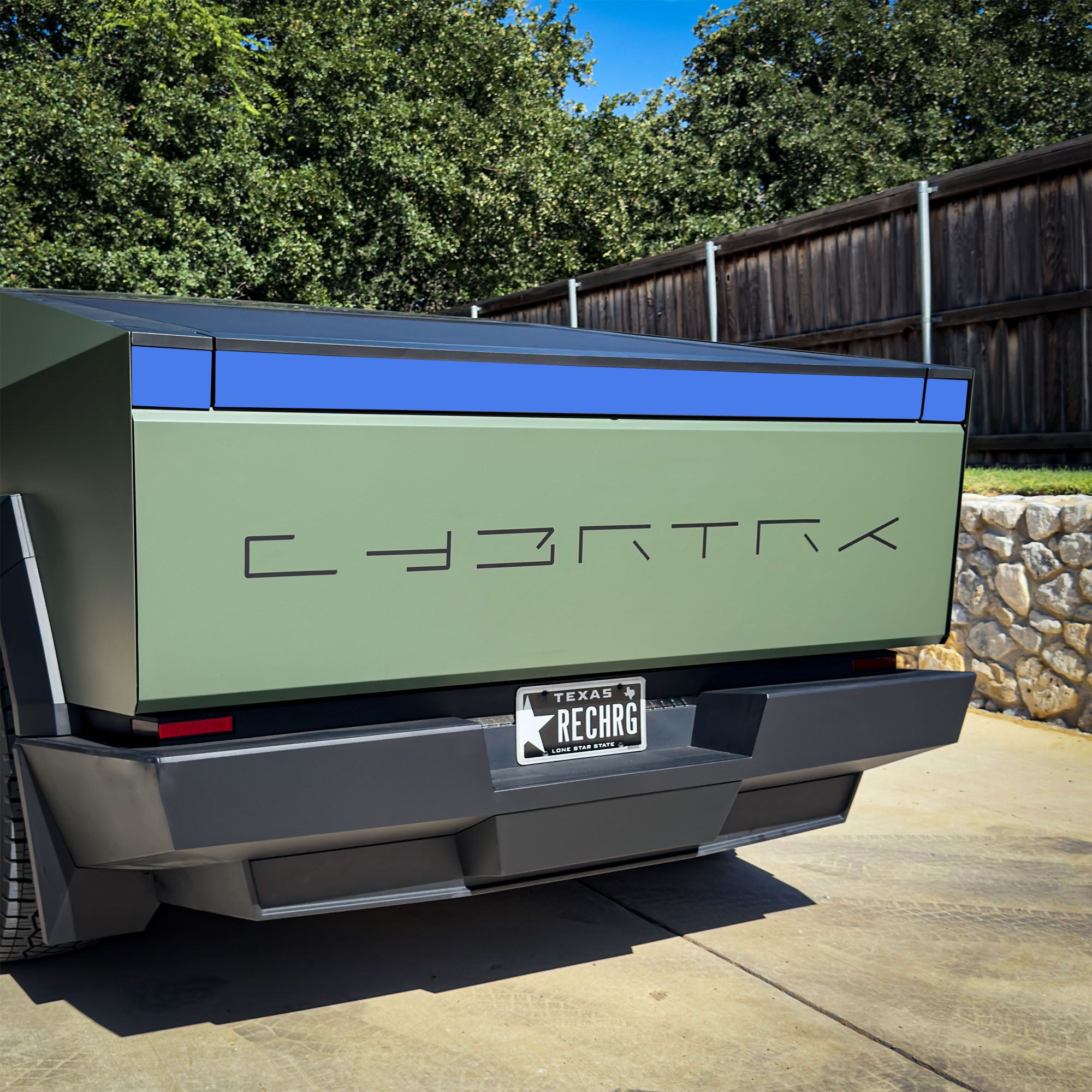 Rear PPF Coverage Area for Cybertruck