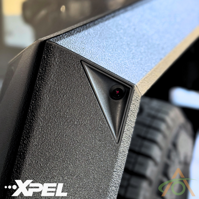 Xpel Armor for Cybertruck Wheel Flares - camera detail