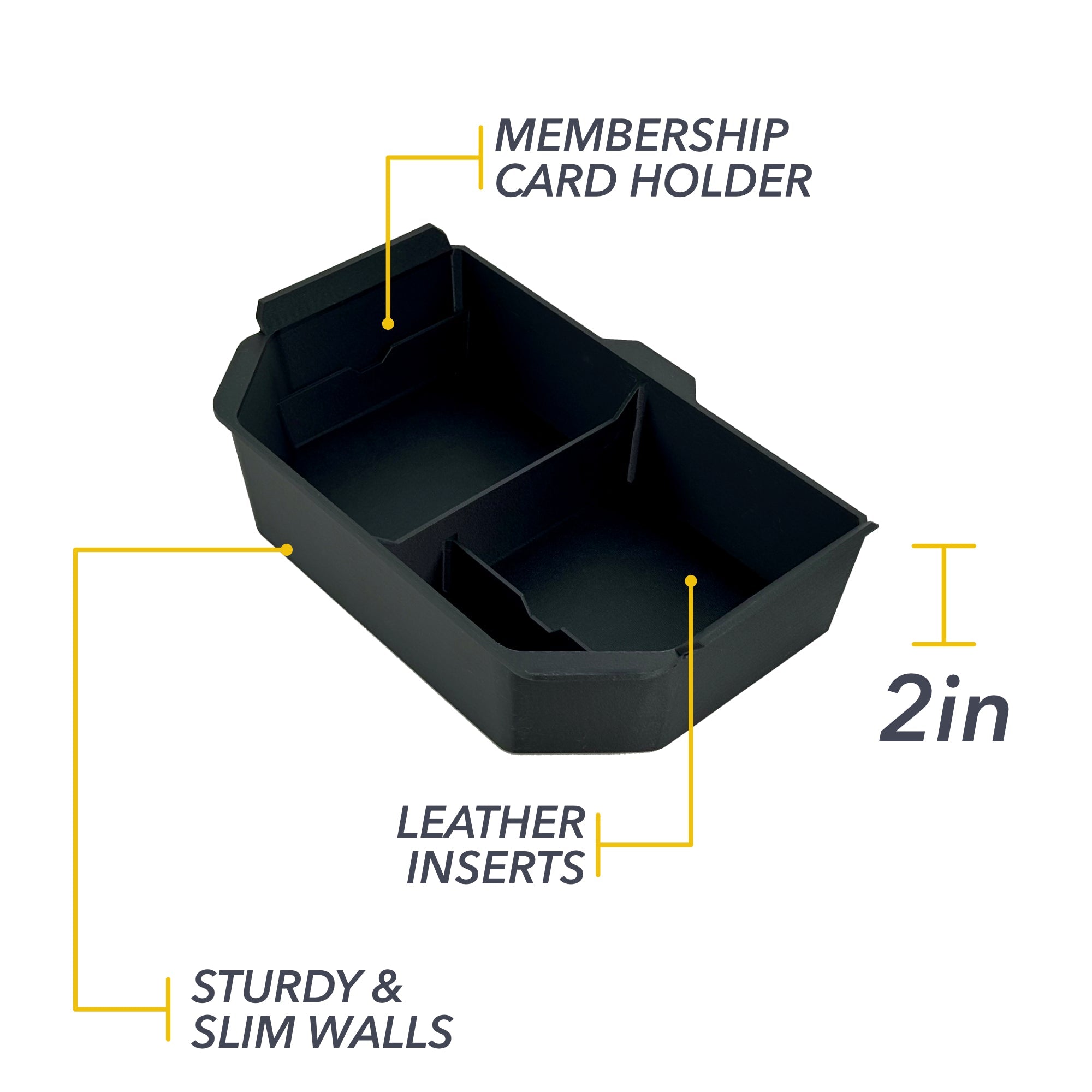 Slidable Half Armrest Organizer for Cybertruck - Center Console Storage Insert