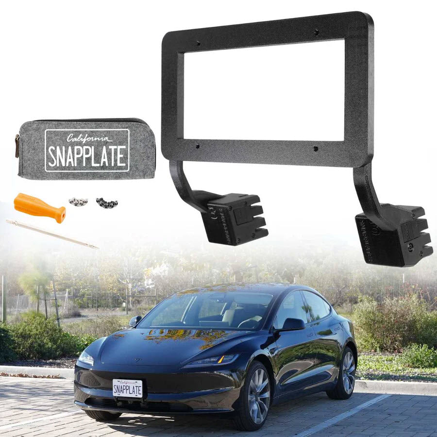 Soporte de matrícula frontal SnapPlate para Tesla Model 3
