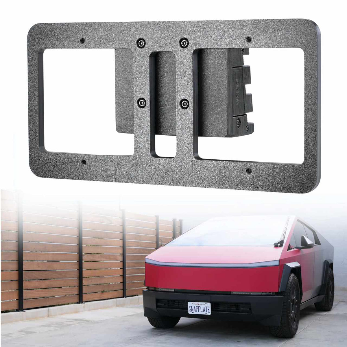 SnapPlate Front License Plate Holder for Cybertruck