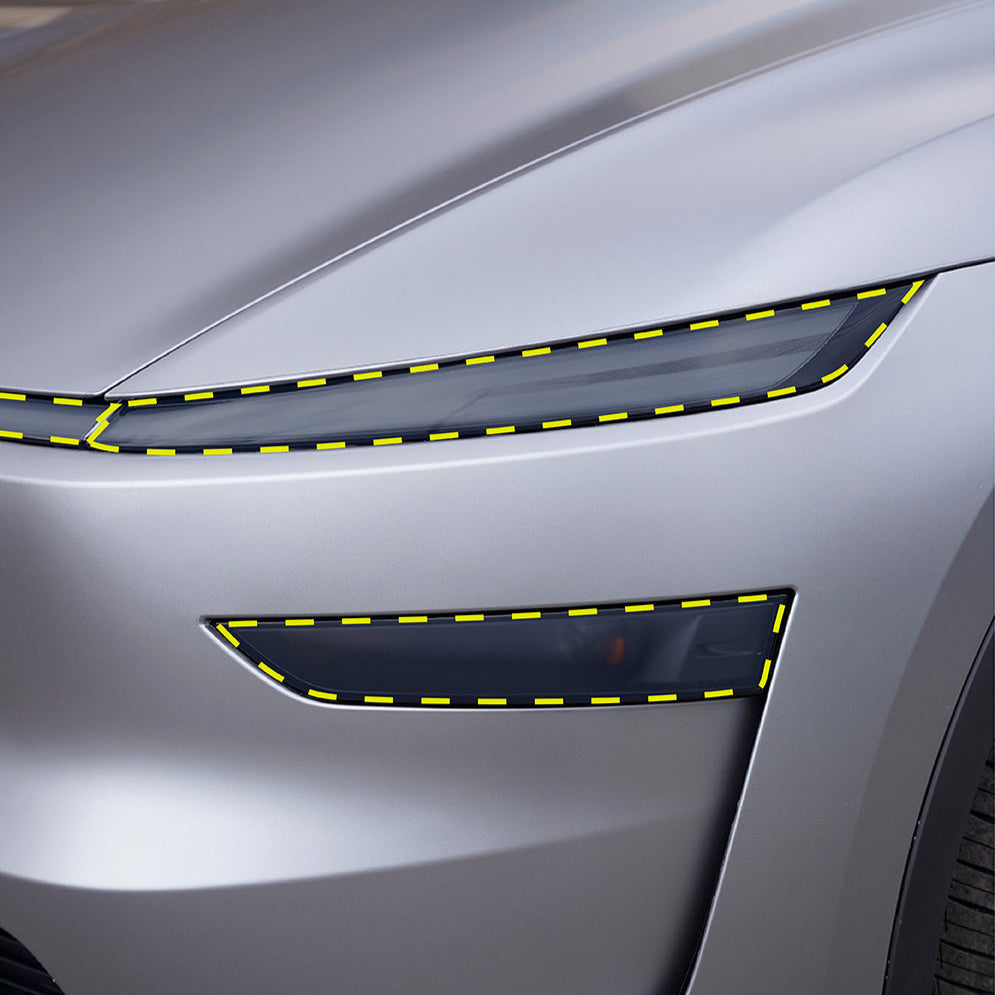 Tinted PPF Headlight and Light Bar Protection for Refreshed Model Y (Juniper)