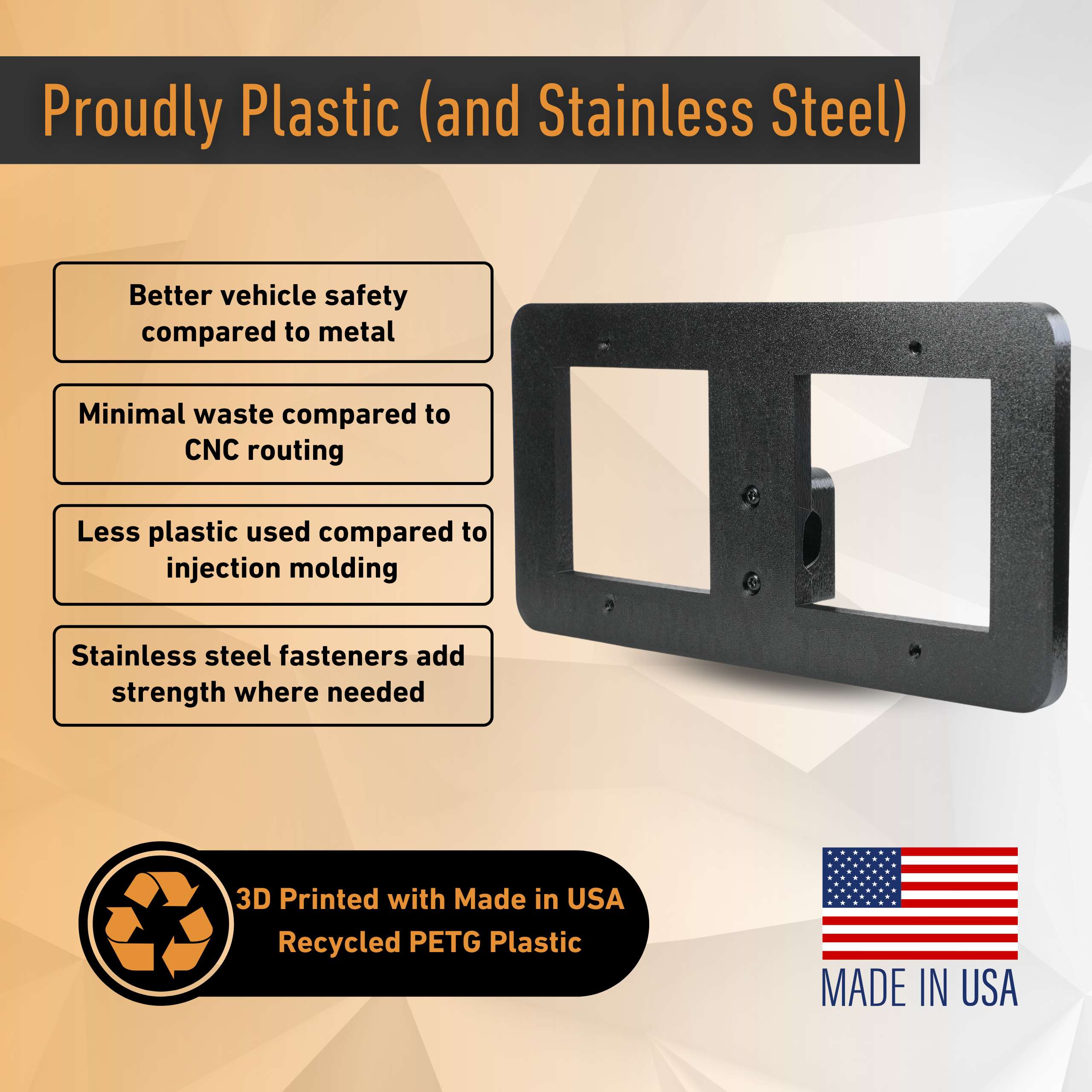 Tow Hook Front License Plate Mount for Rivian R2
