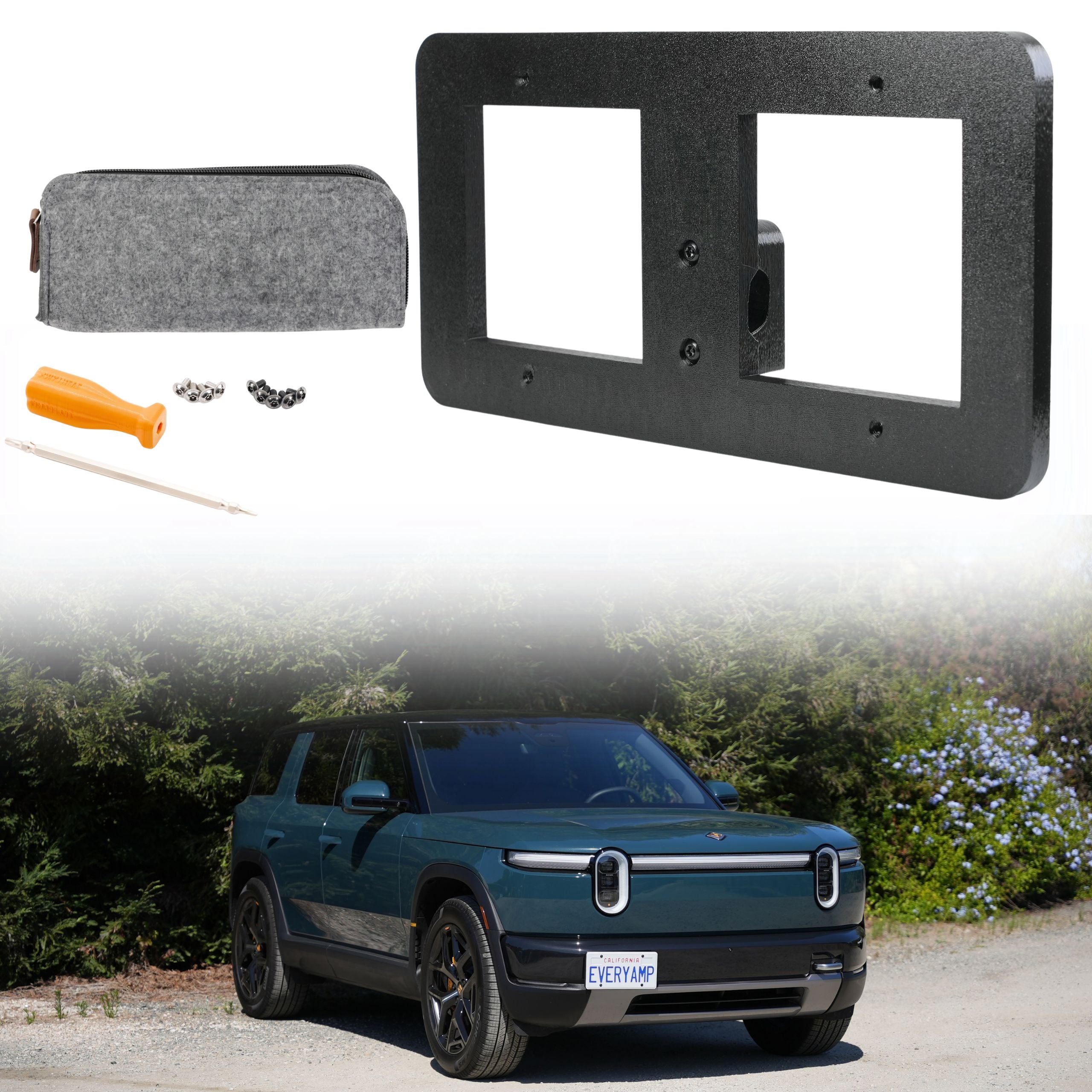 Tow Hook Front License Plate Mount for Rivian R2