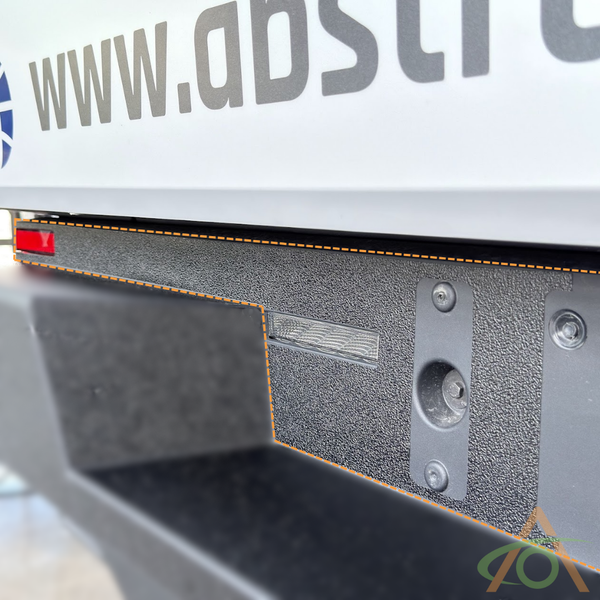 Upper coverage area for the Armor Rear Bumper Add-On Kit