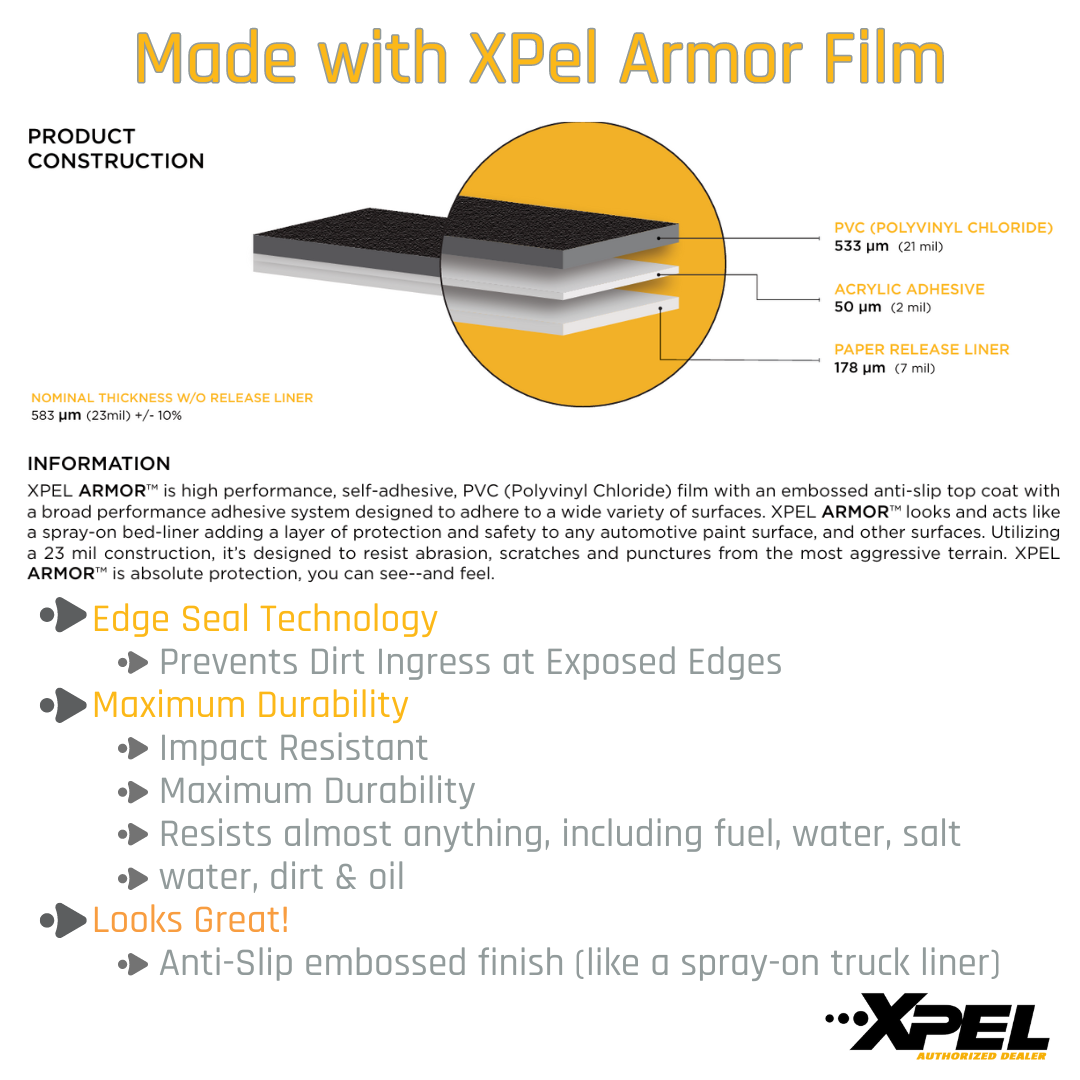XPel Armor Specification Sheet