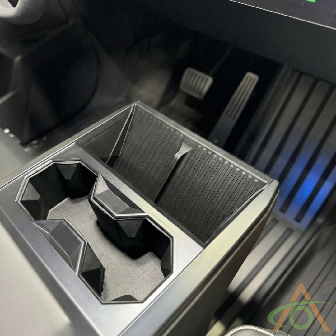 Black silicone charging mat for Cybertruck