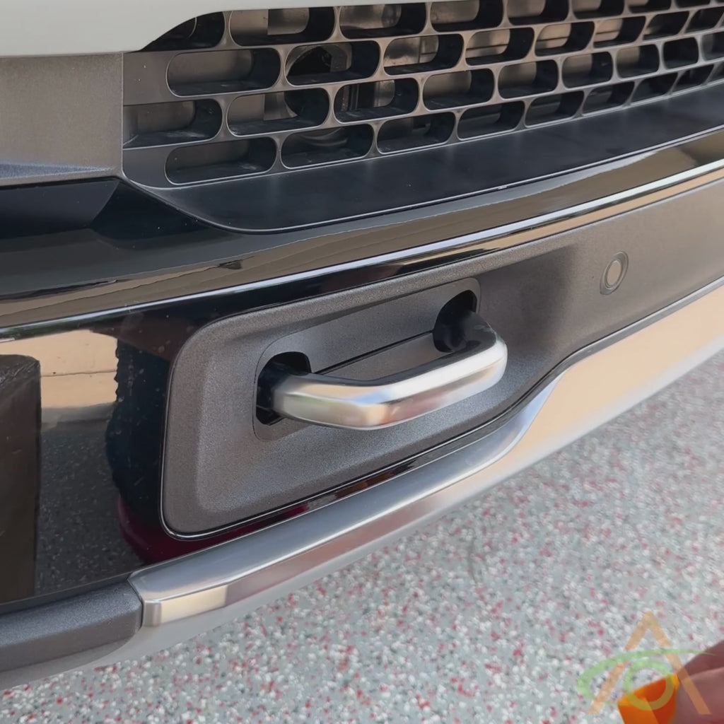 Installing the Silicone Hook Cover for Rivian R1S & R1T