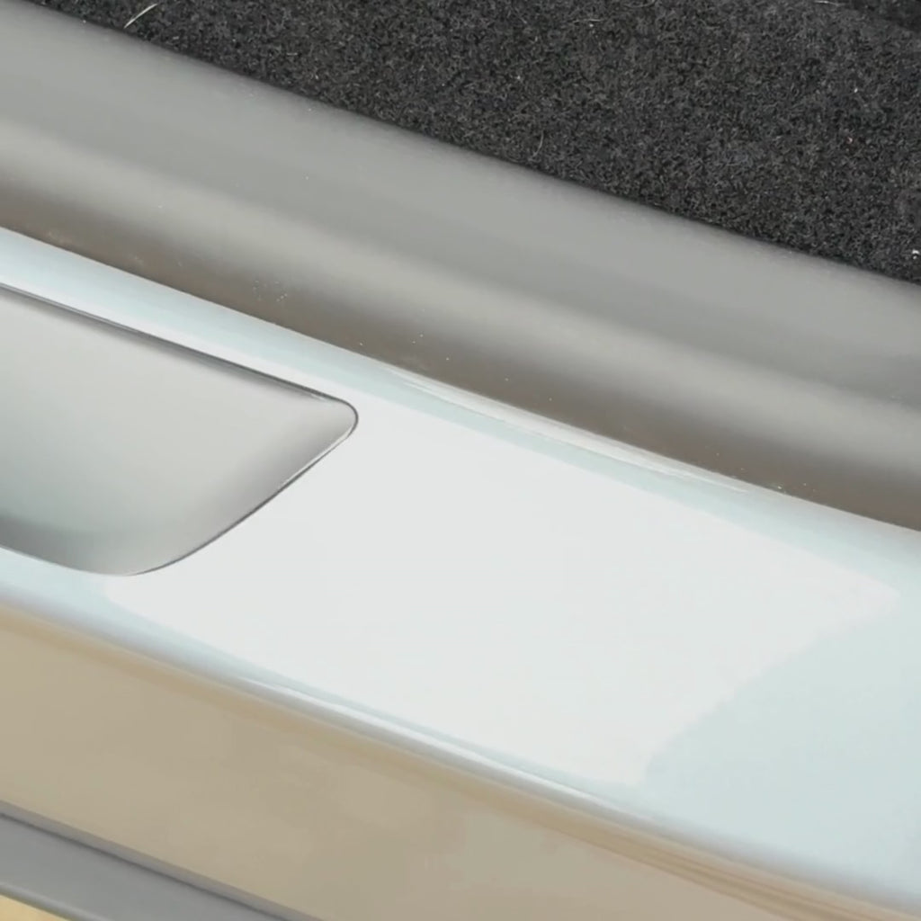 Xpel matte and gloss PPF sill protectors for Model Y