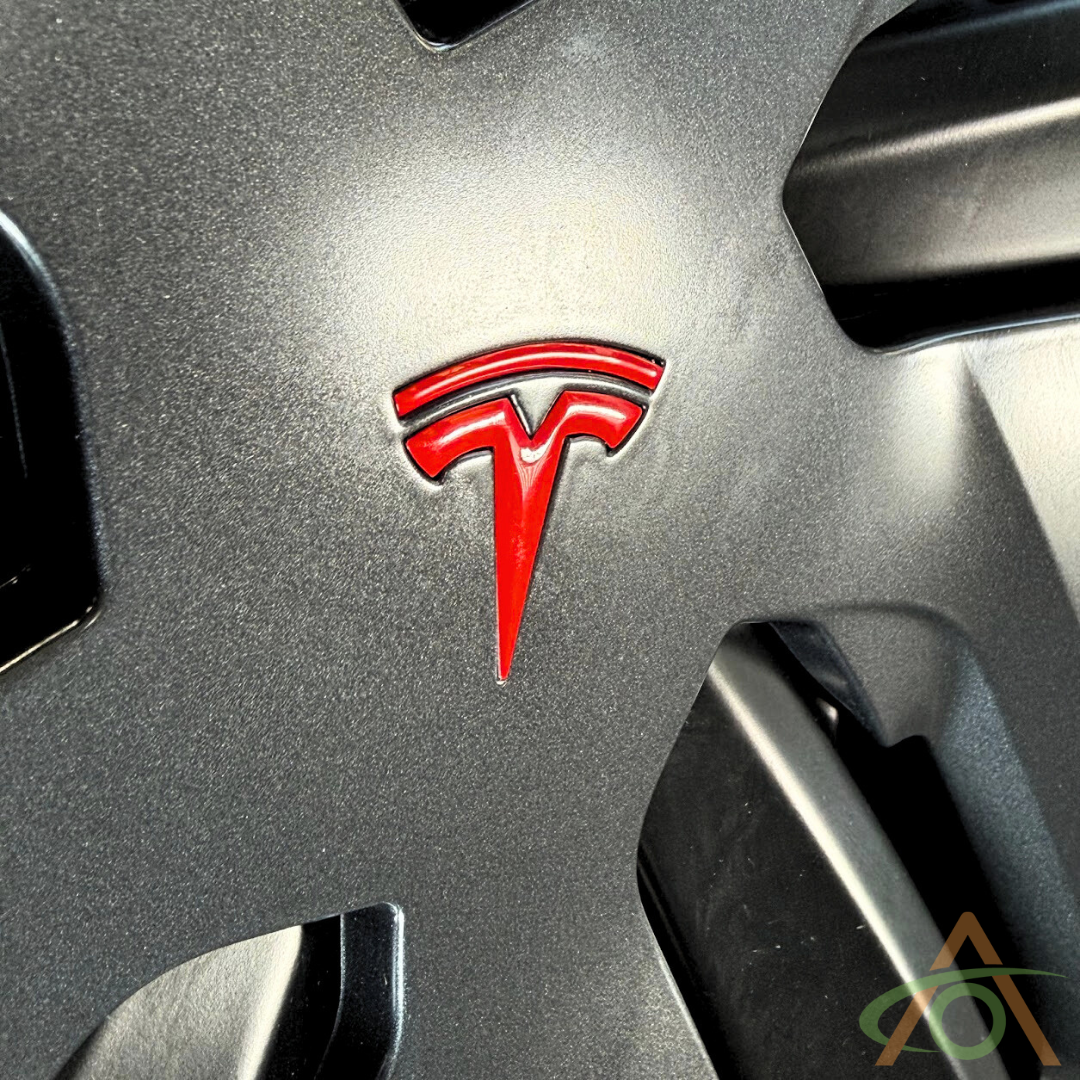 Red 3D Logo Inserts for the Tesla Refreshed Model Y (Juniper)