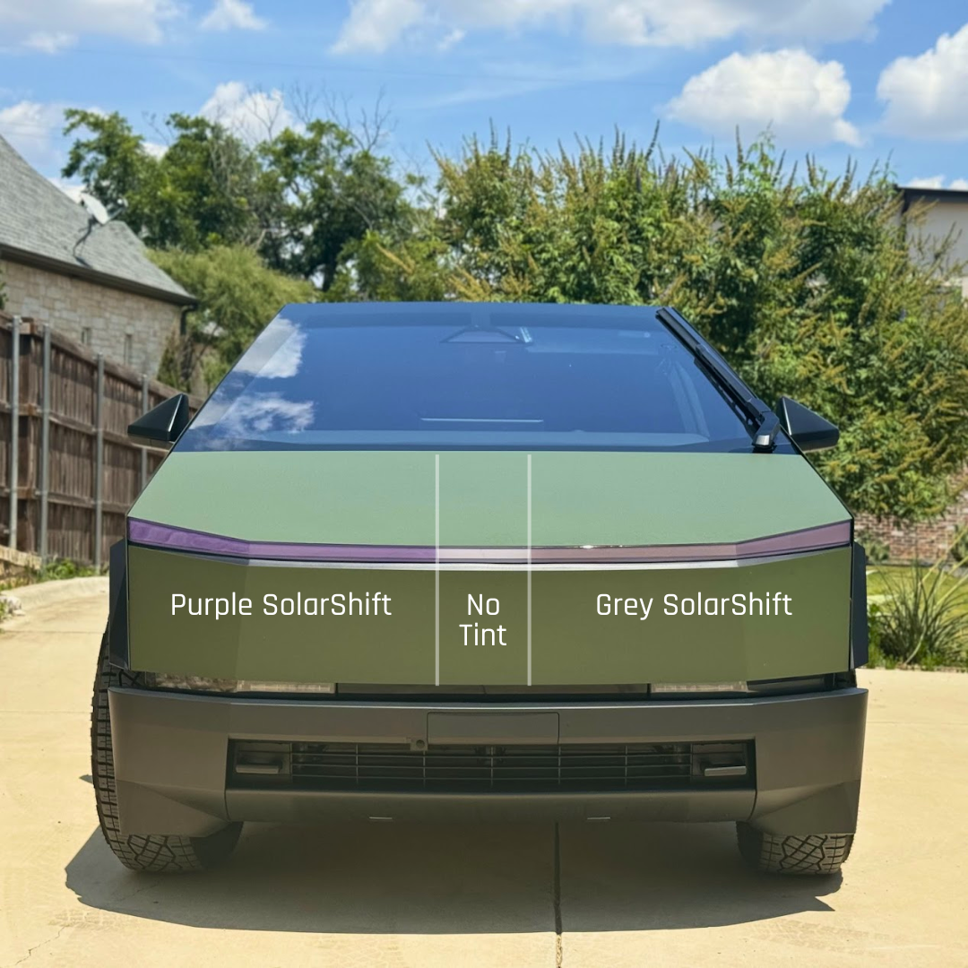 Comparison of SolarShift PPF colors (shot in sunlight, with lightbar off)
