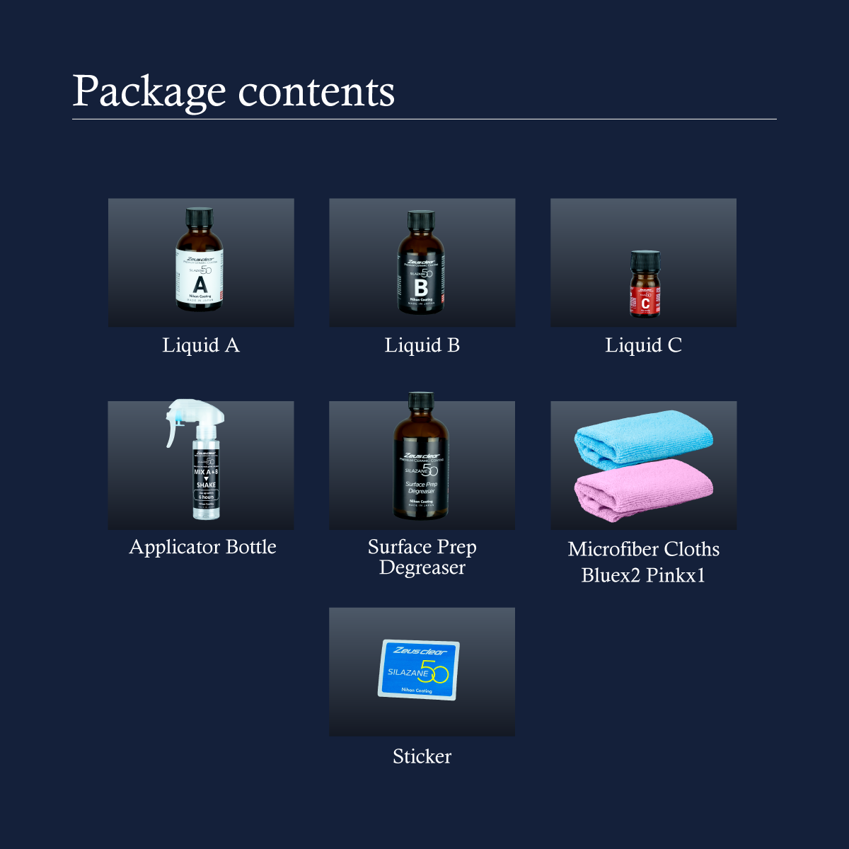 [One-coat] Premium Ceramic Coating SILAZANE50 STARTER KIT