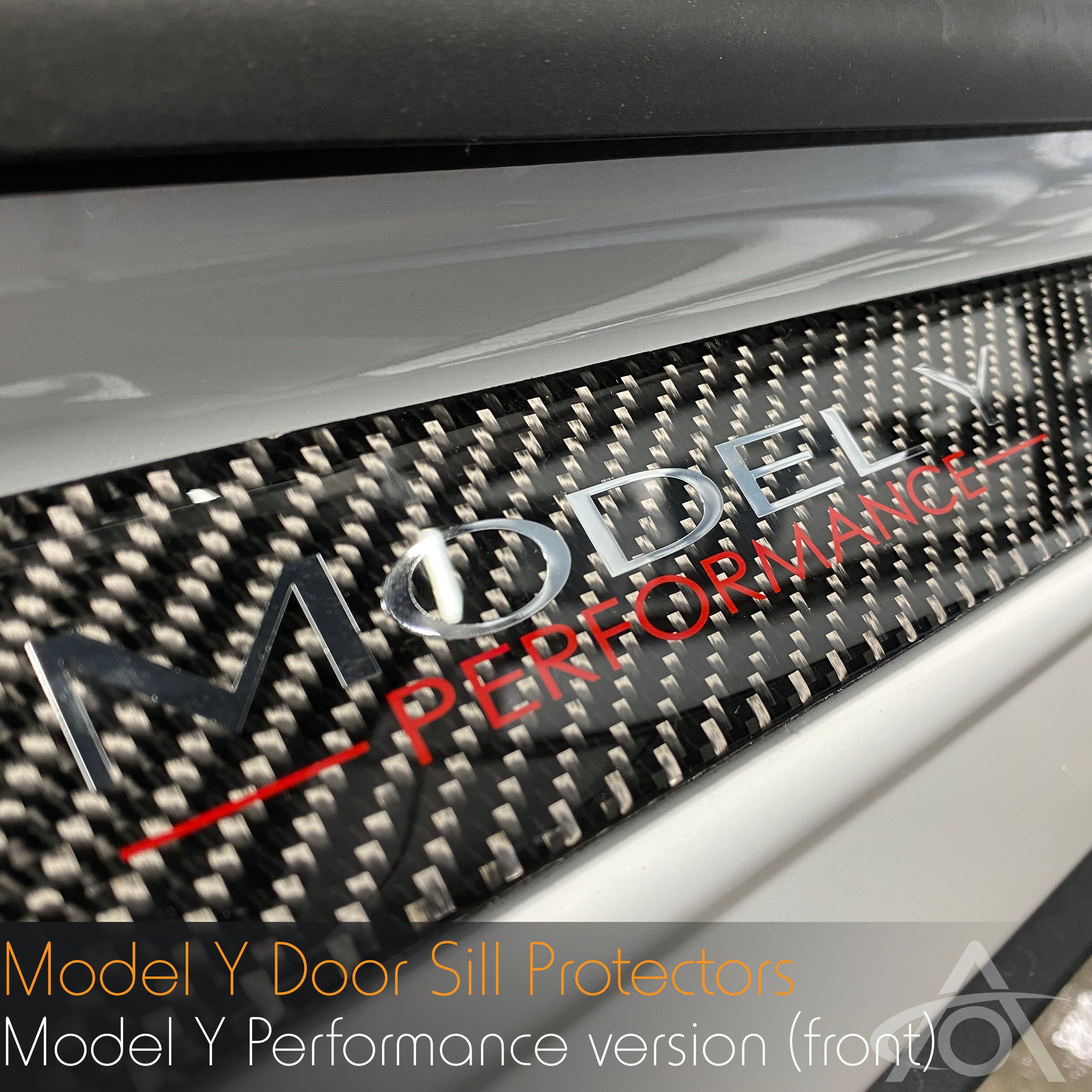Model Y Carbon Fiber Door Sill Covers - Performance
